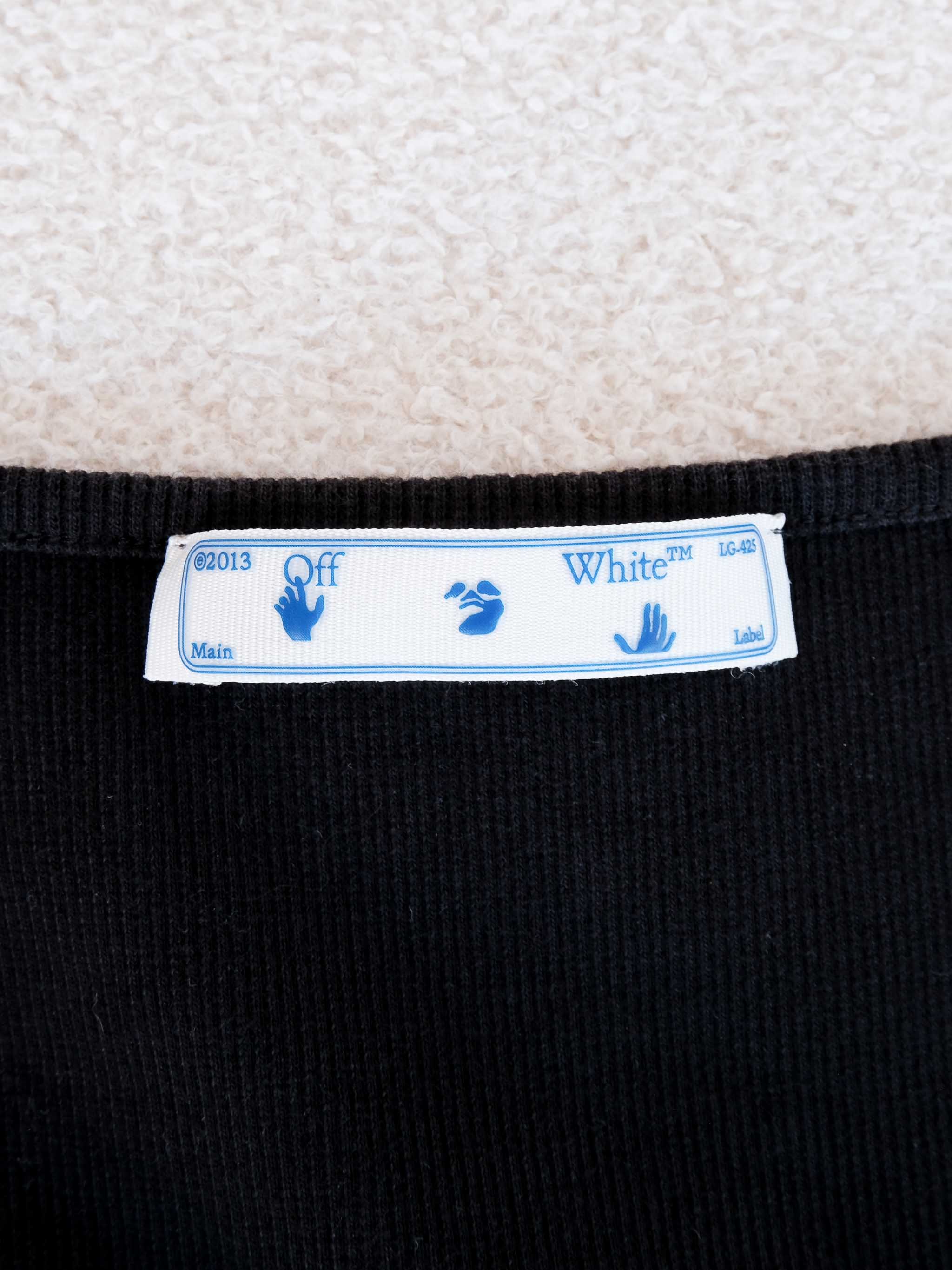 'OFF' Stamp Rib Basic Tank Mini Dress, Size XS/S