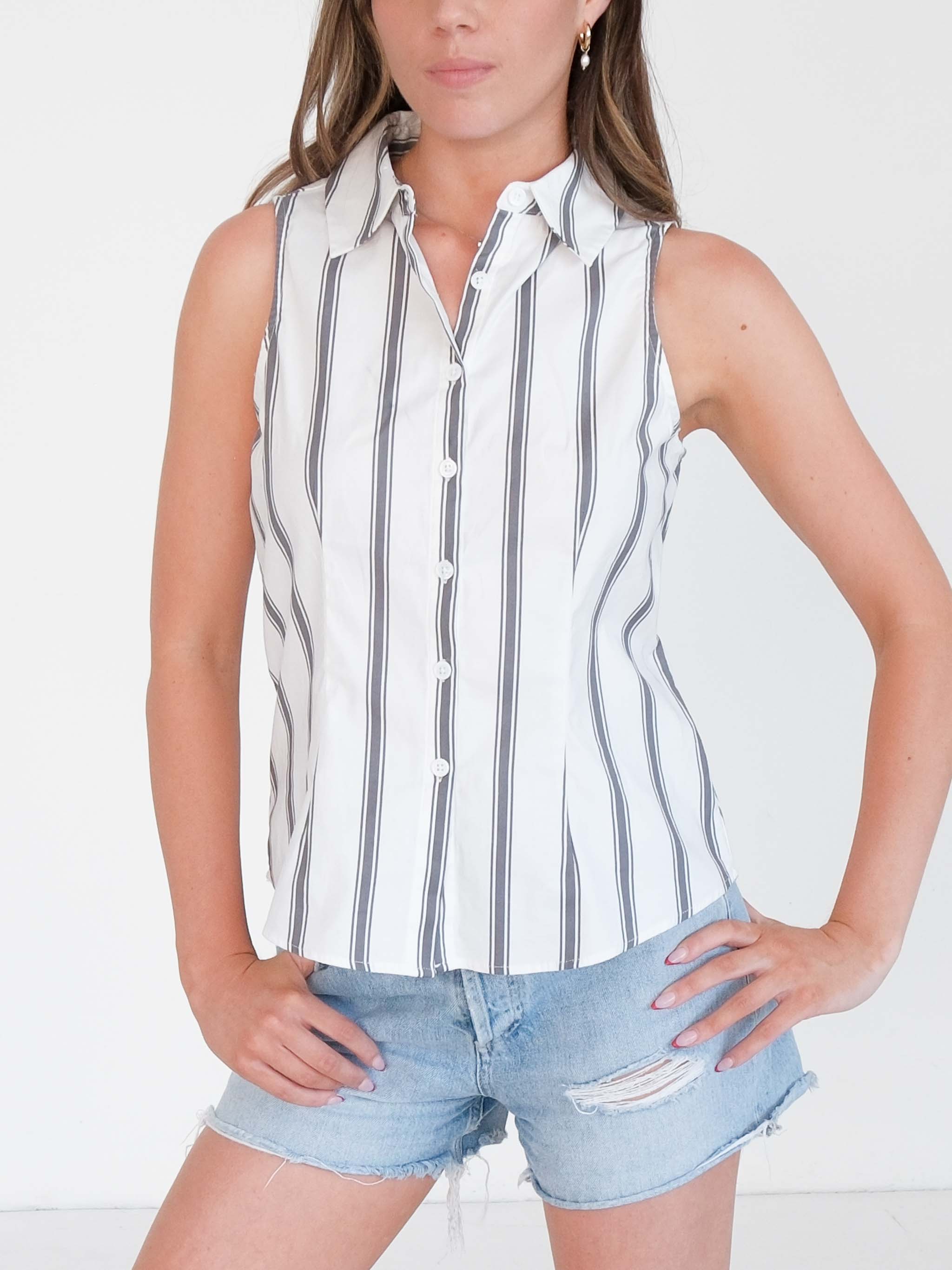 'Jimmy' Sleeveless Top, Size US 6 | AU 10