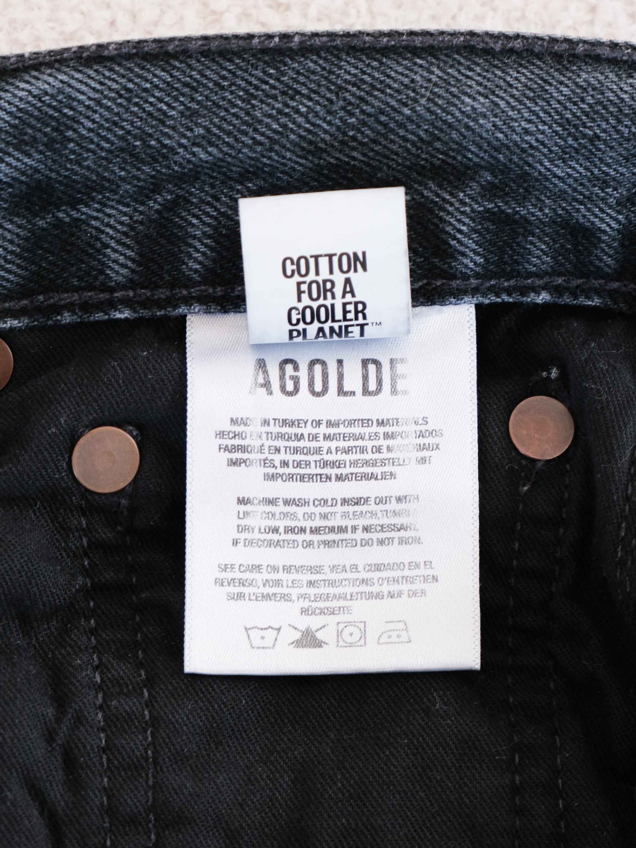 'Luna' High Rise Pieced Taper Jeans, Size 25