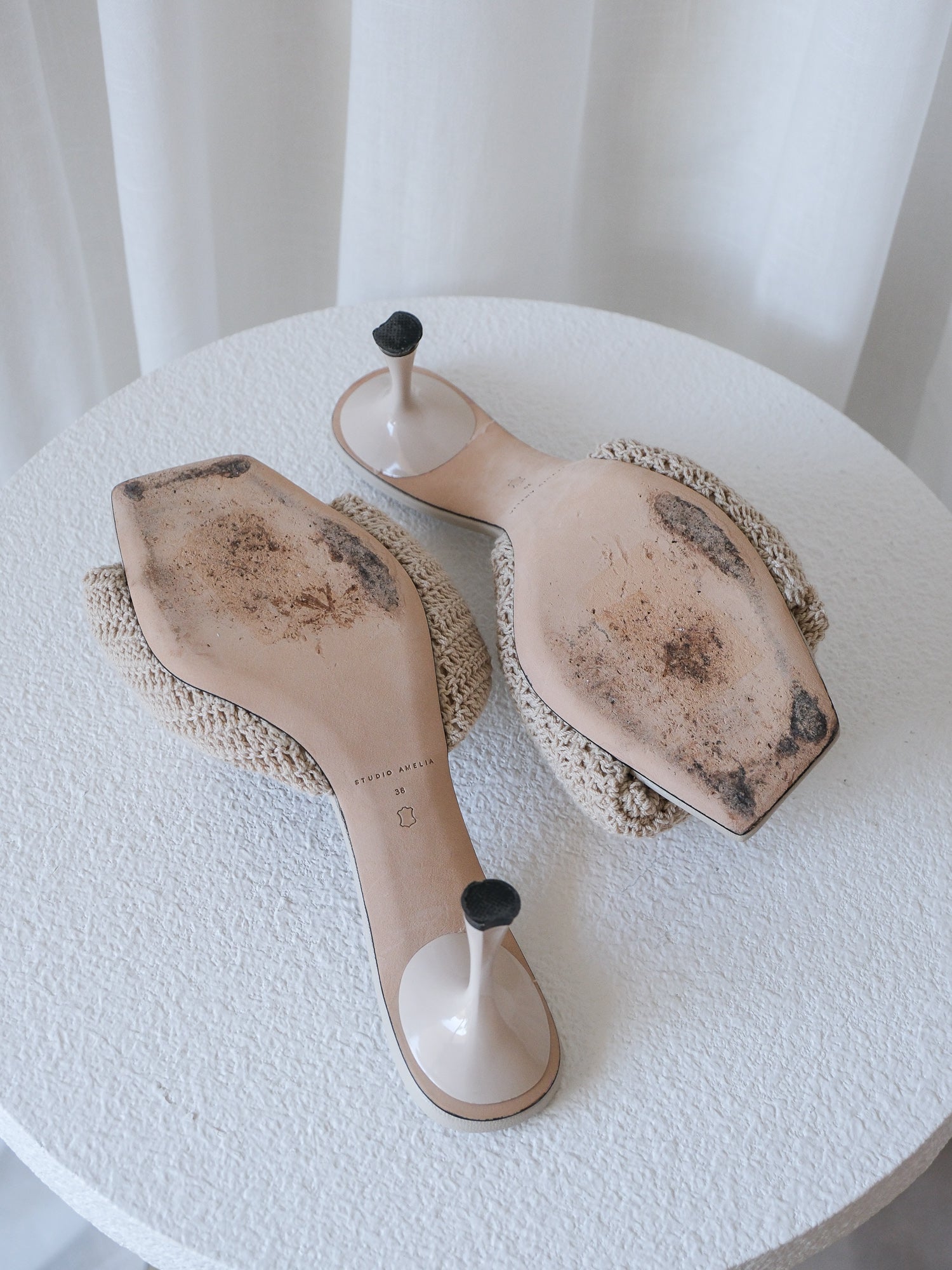 'Twisted Crochet 70' Heels, Size 38