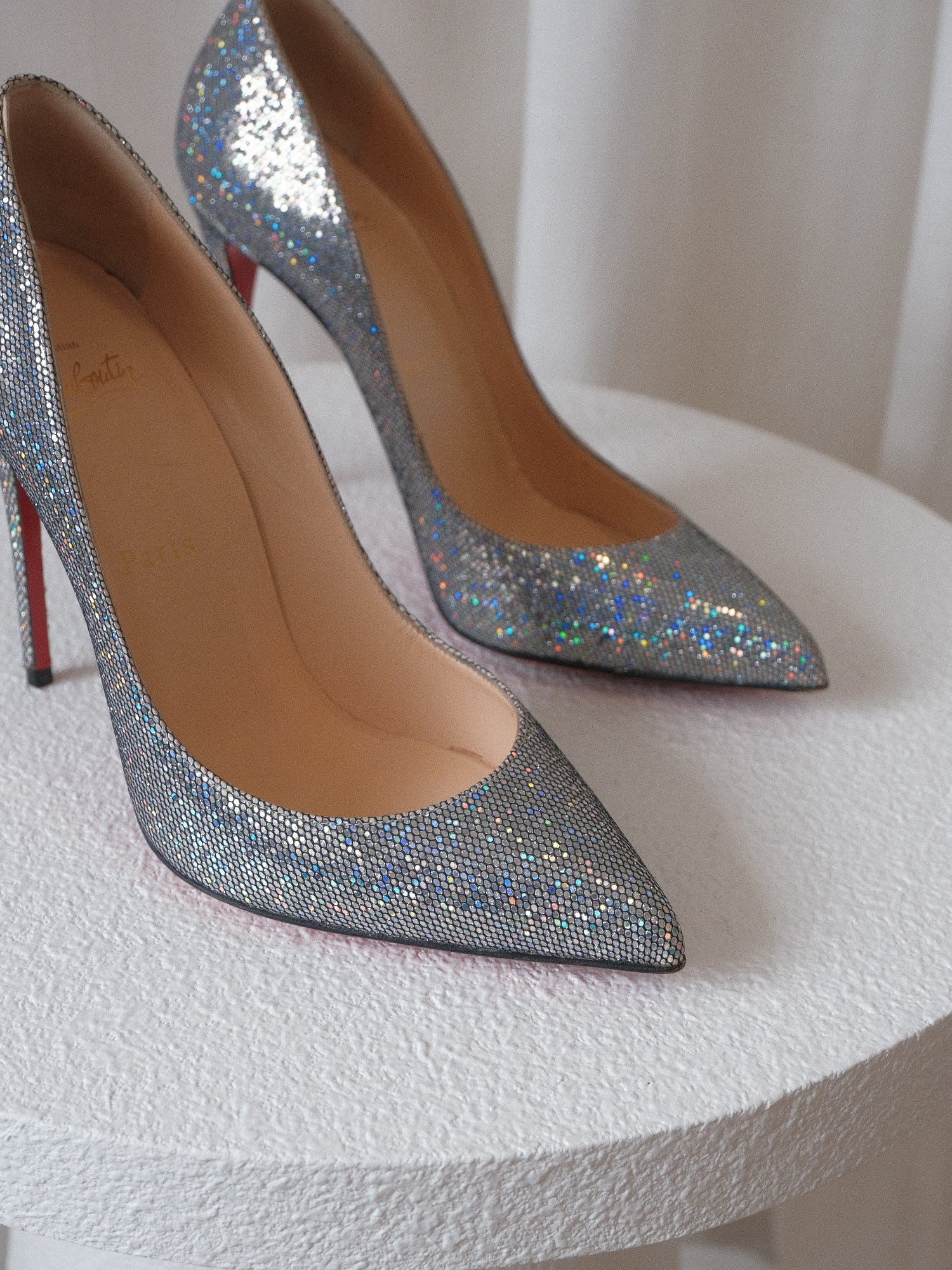 'Pigalle Follies 120' Disco Glitter Pumps, Size 38