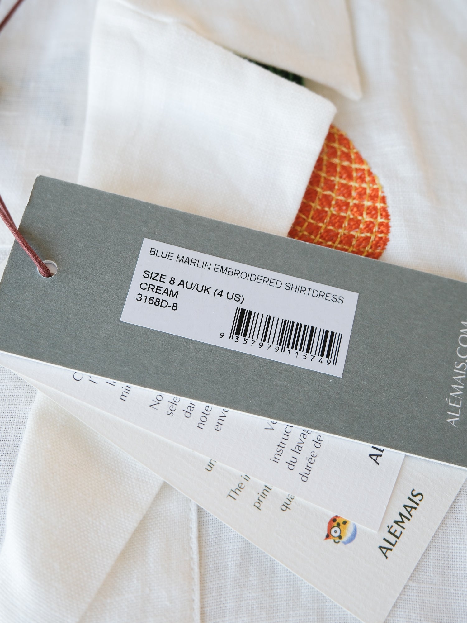 'Blue Marlin' Shirt Dress, Size AU 8