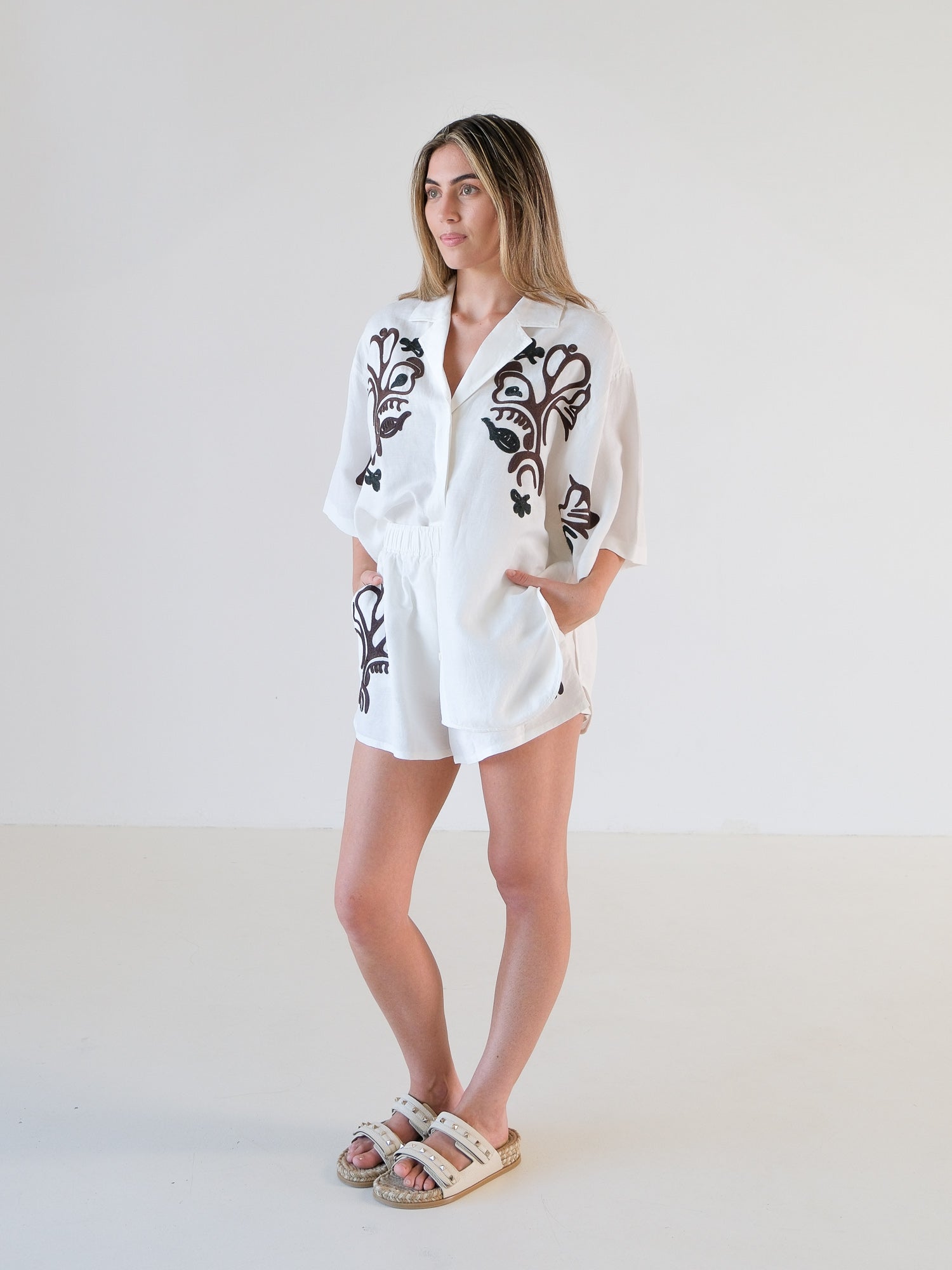 'Catalina' Shirt and Shorts Set, Size AU 12