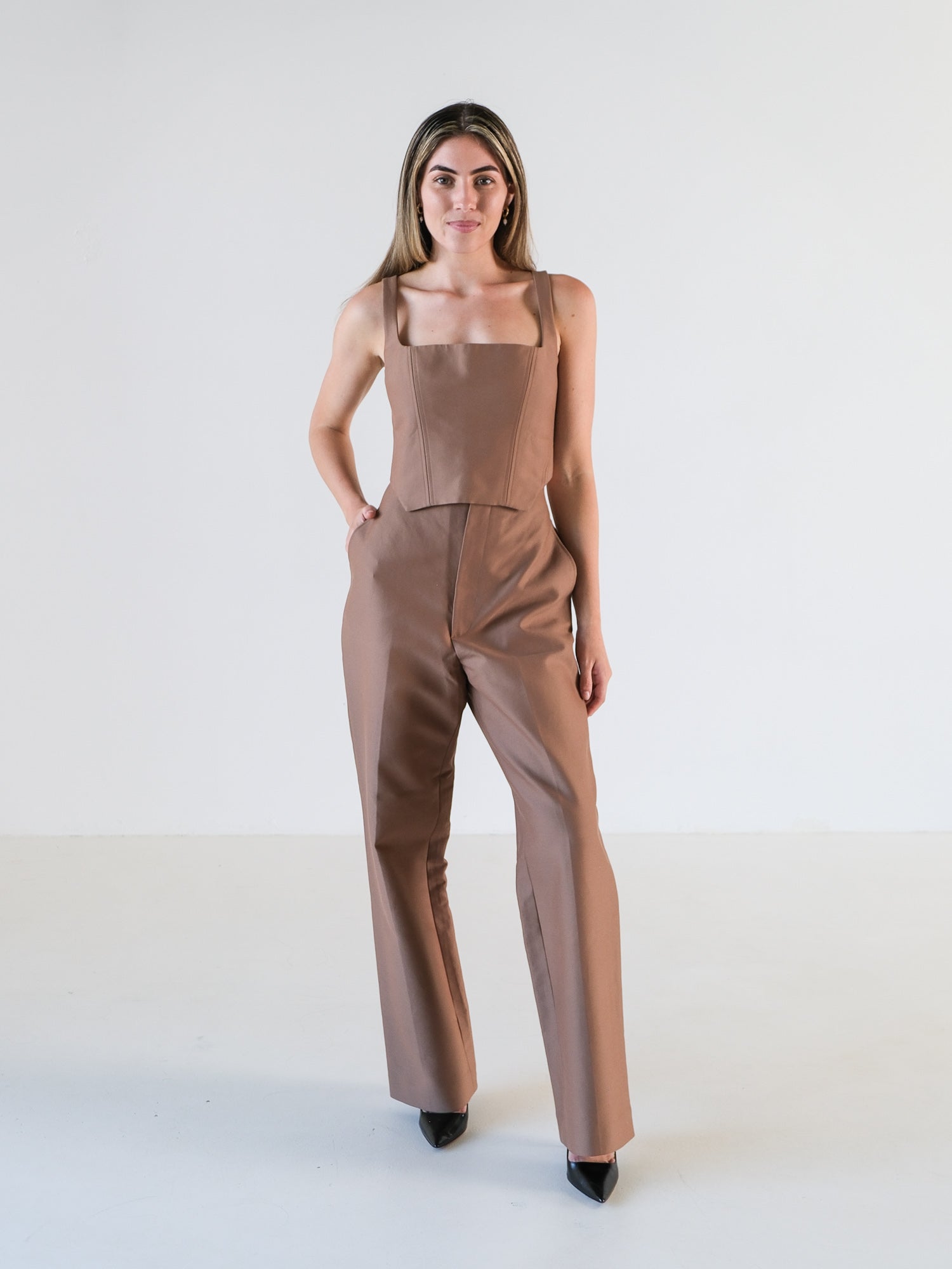 Tailored Straight Leg Trousers, Size AU 10