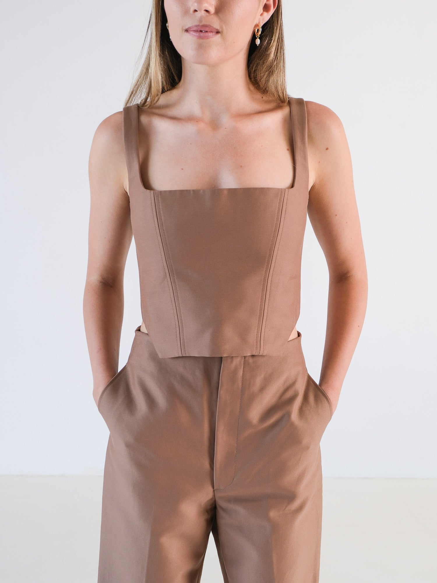 Bustier Crop Top, Size AU 10