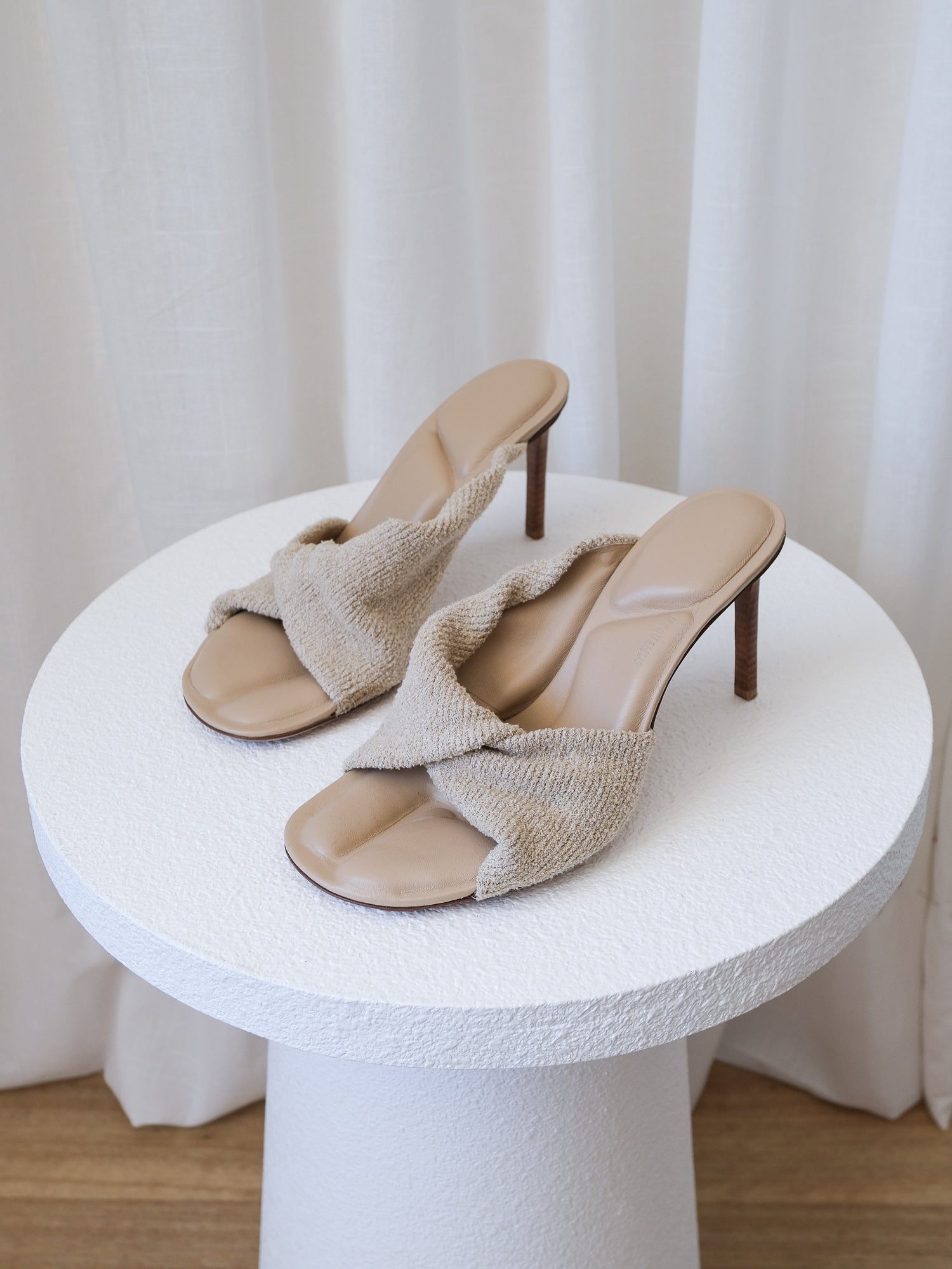 'Les Mules Bagnu' Terry Cloth Sandals, Size 38
