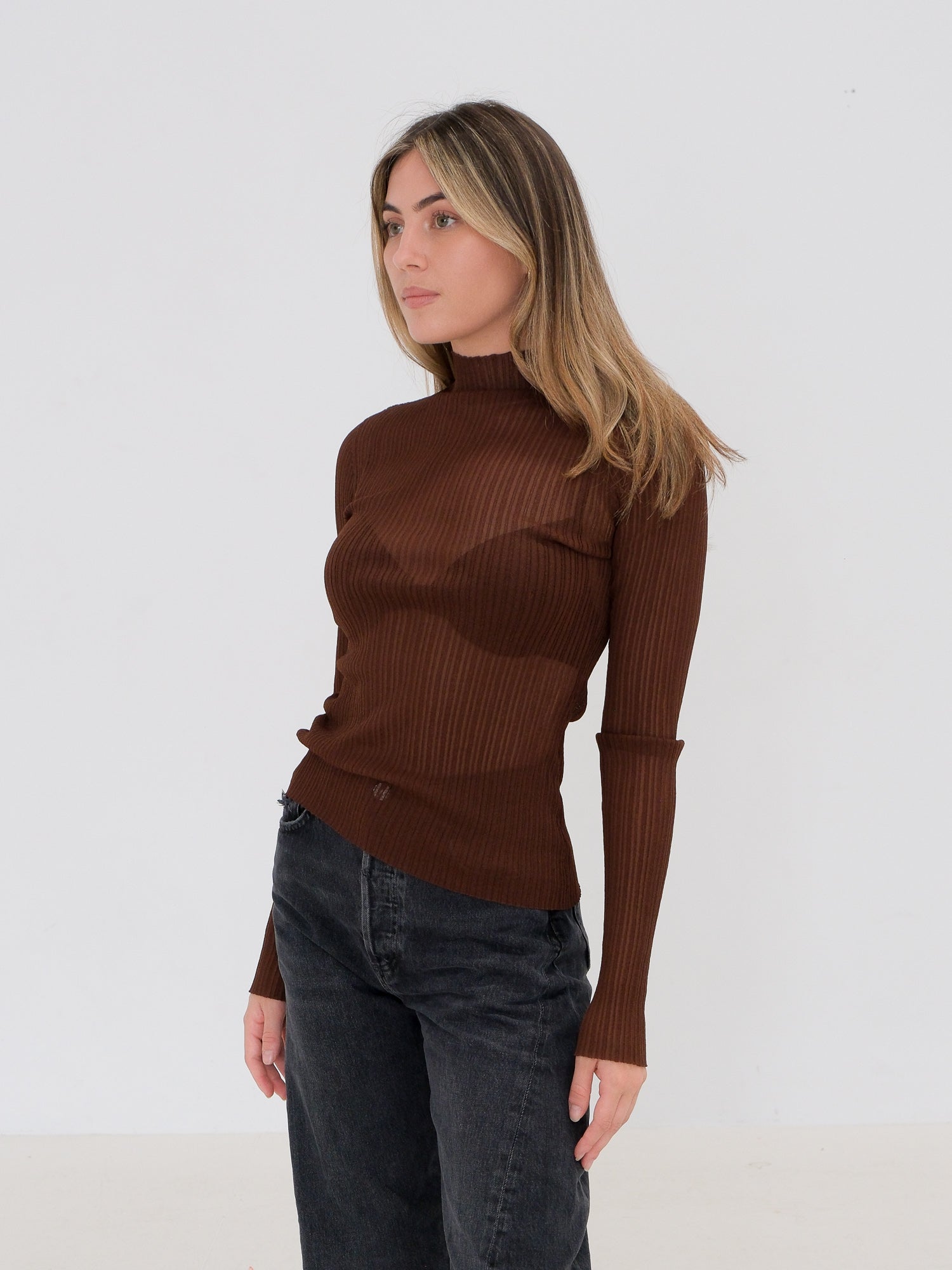 'Eva' Long Sleeve Knit Top, Size 0 | AU 6