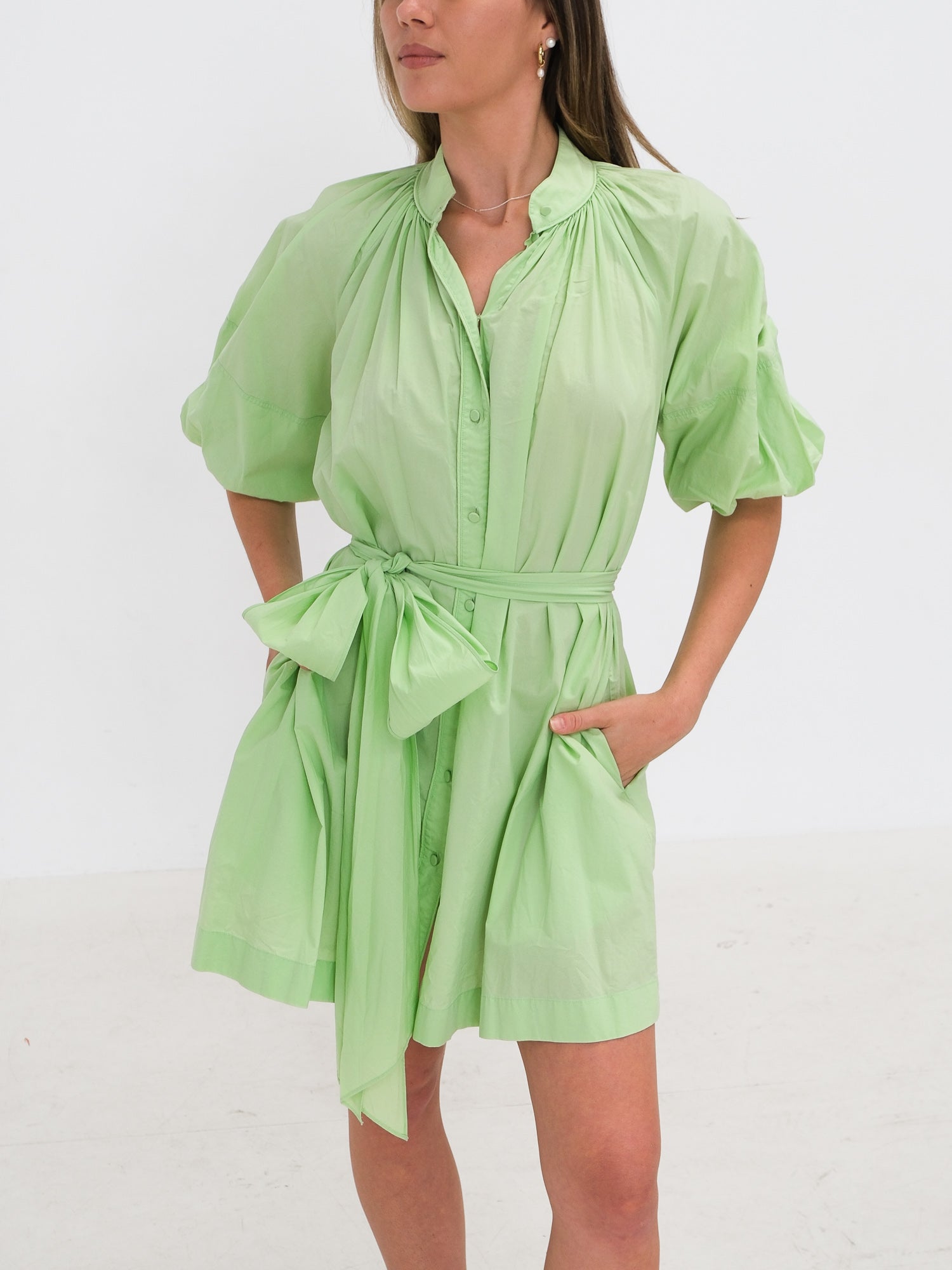 Cotton Shirt Dress, Size AU 6