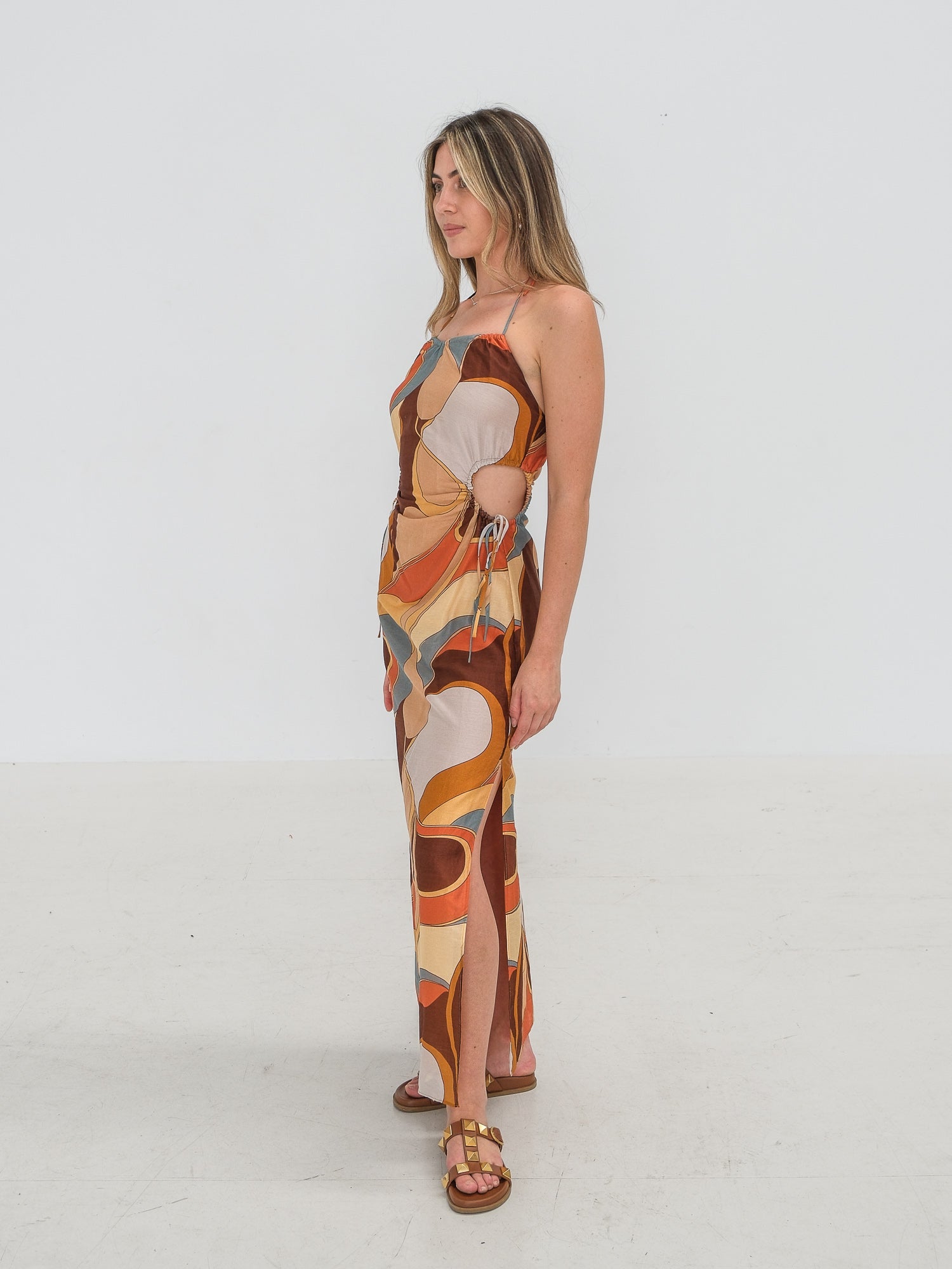 'Vista’ Halter Dress, Size 0 | AU 6