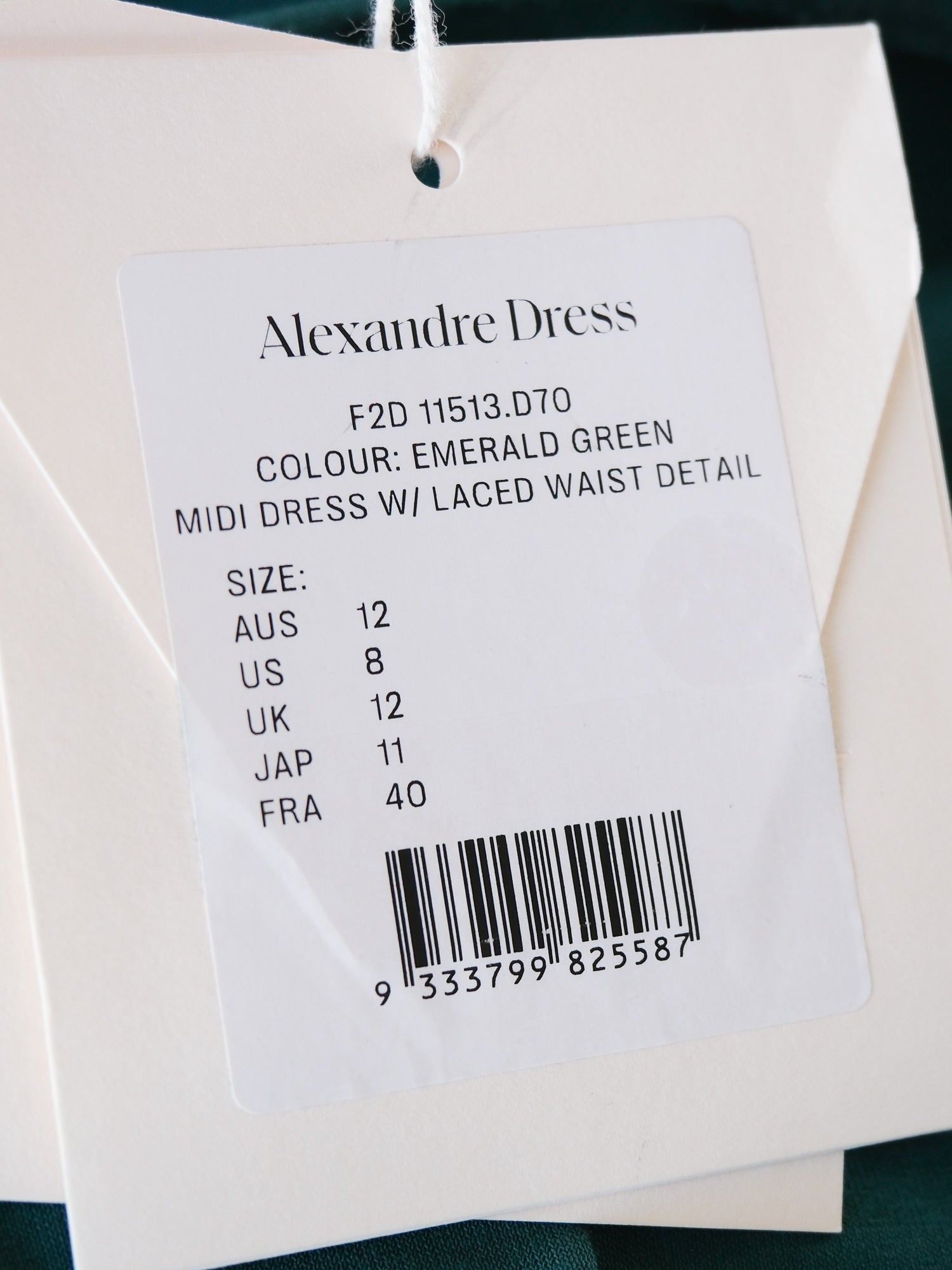 'Alexandre' Midi Dress, Size AU 12