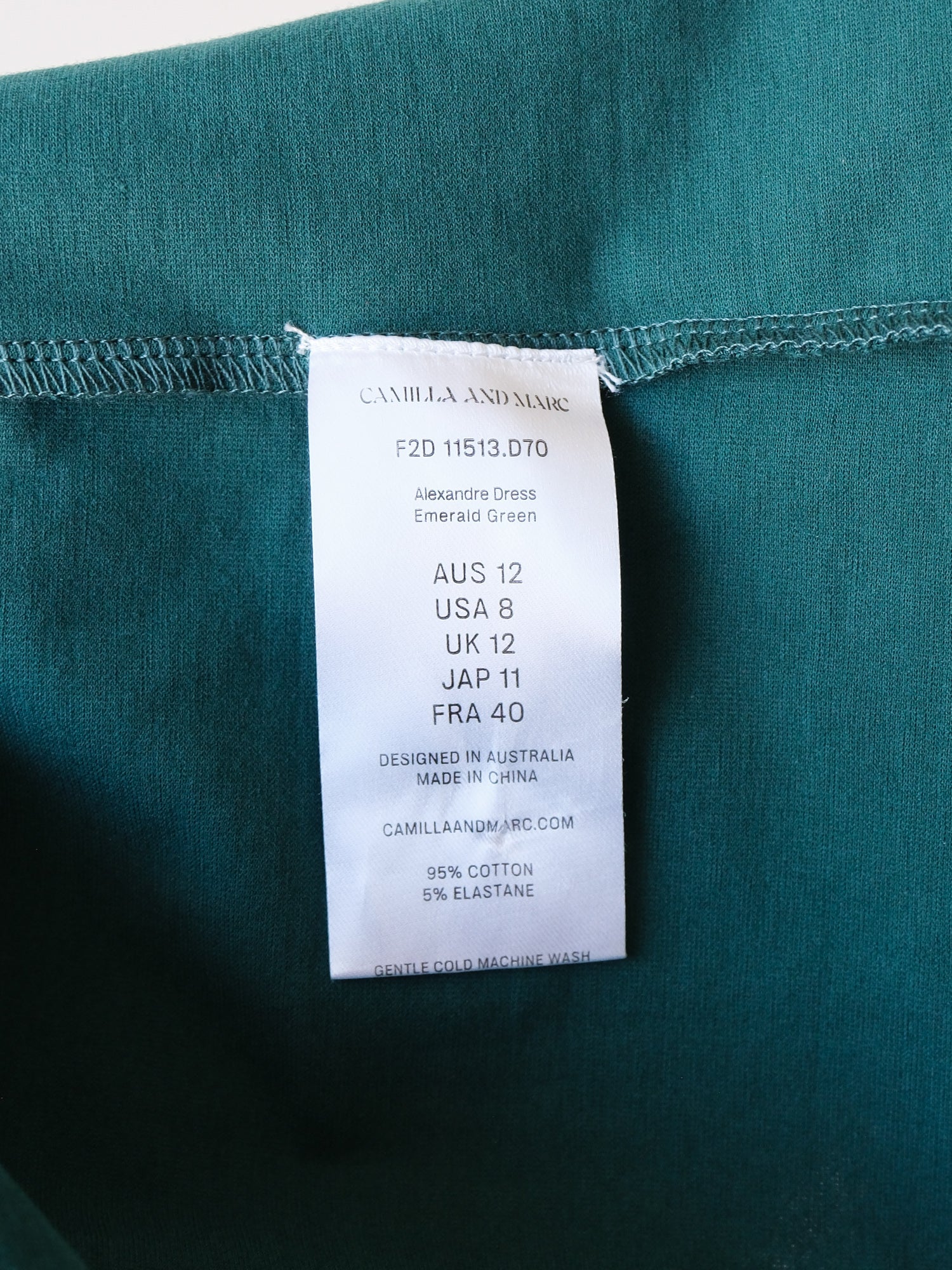 'Alexandre' Midi Dress, Size AU 12