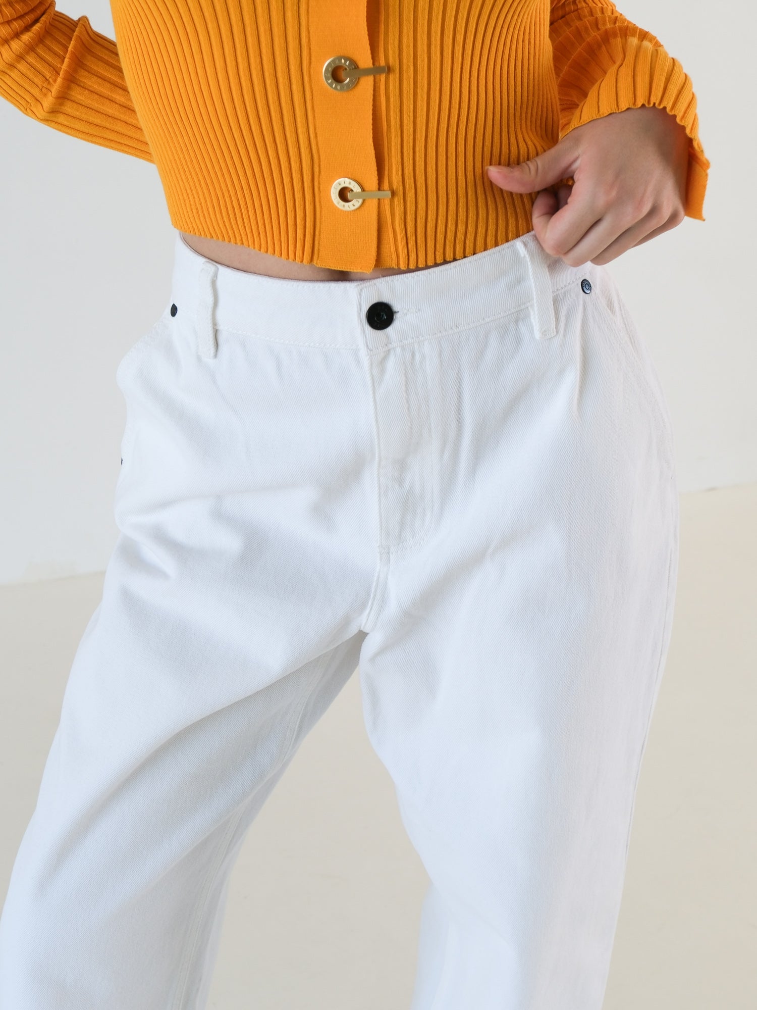 Classic Straight Denim Jeans, Size 27