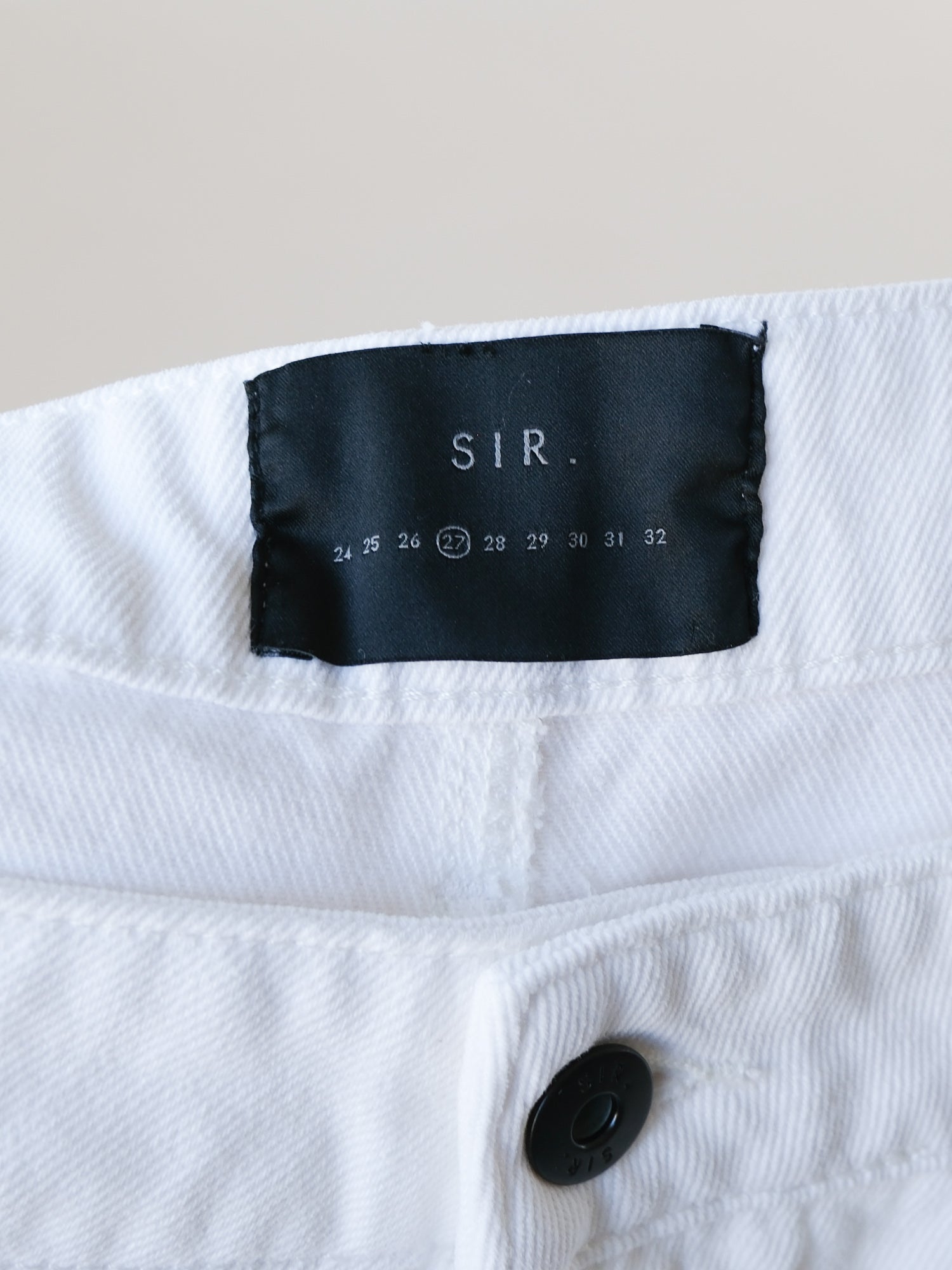 Classic Straight Denim Jeans, Size 27