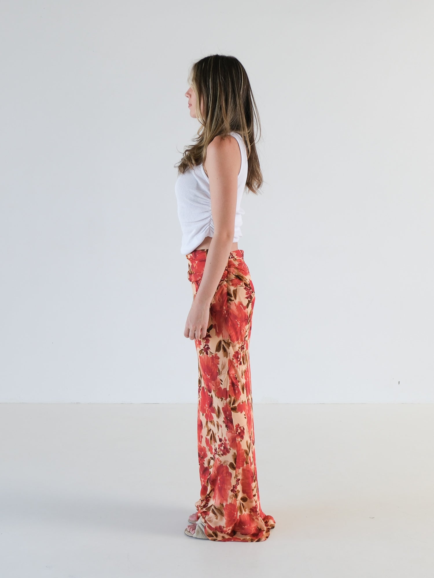 'Lucia' Floral Maxi Skirt, Size AU 12