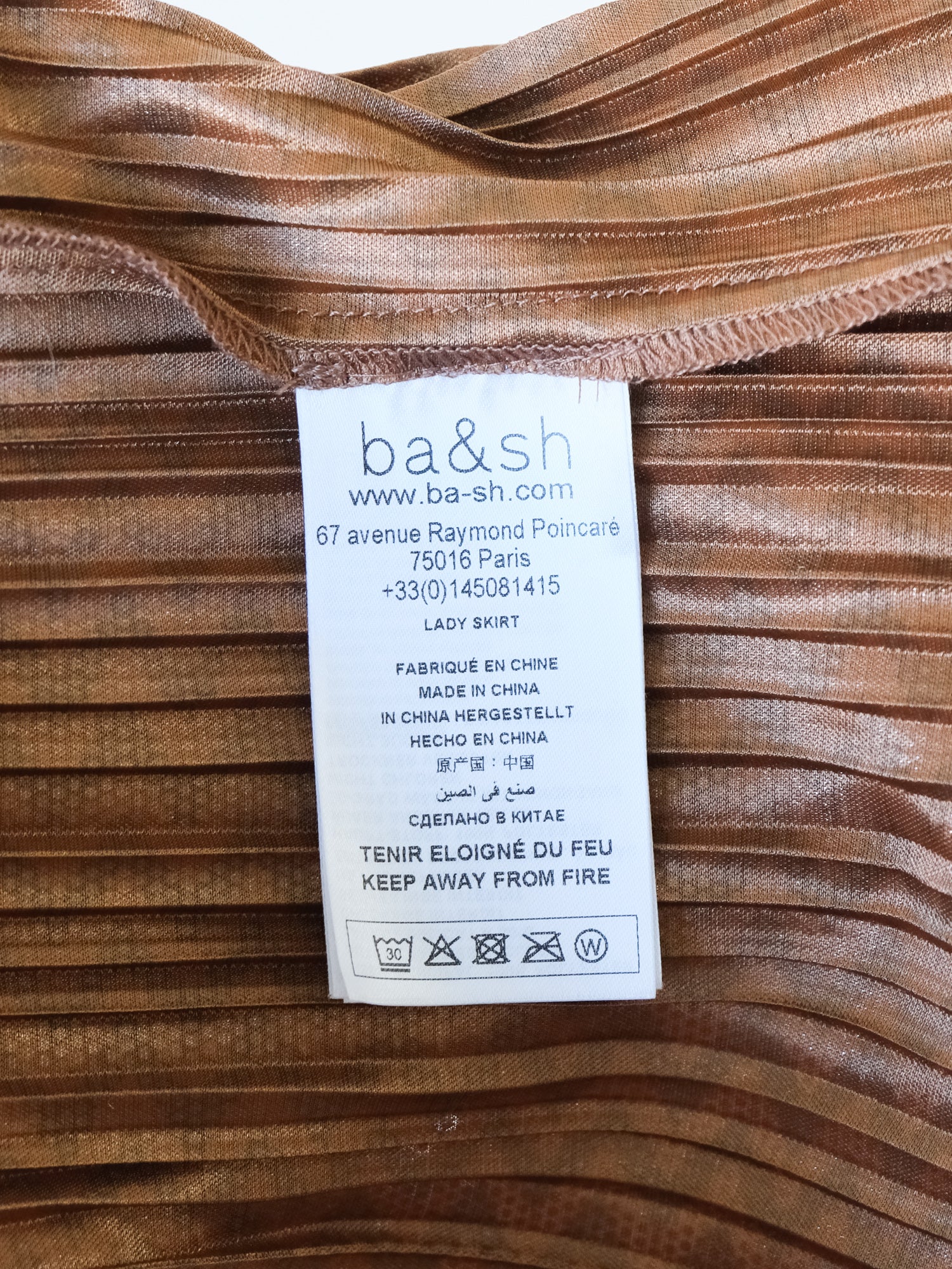 'Prisca' Pleated Midi Skirt, Size 1 | AU 8