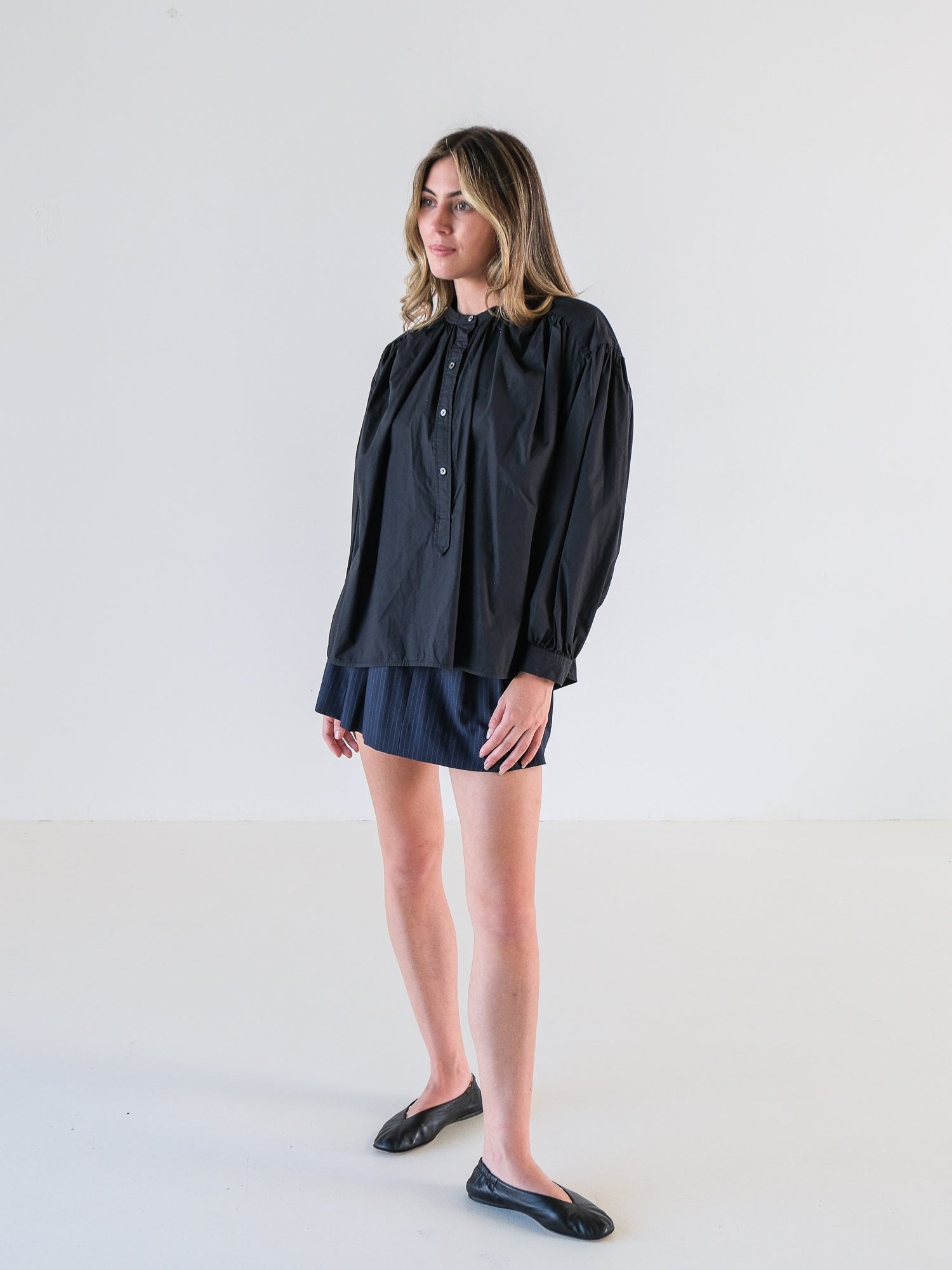 'Eden' Cotton Poet Blouse, Size M