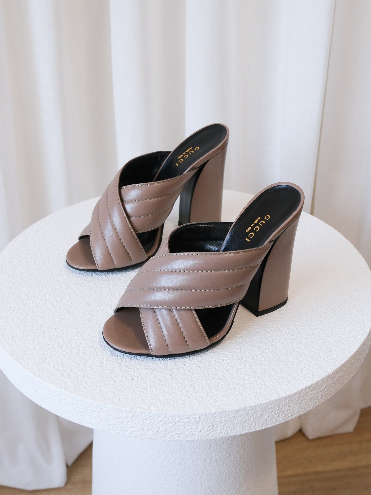 'Webby' Malaga Kid Leather Heels, Size 37