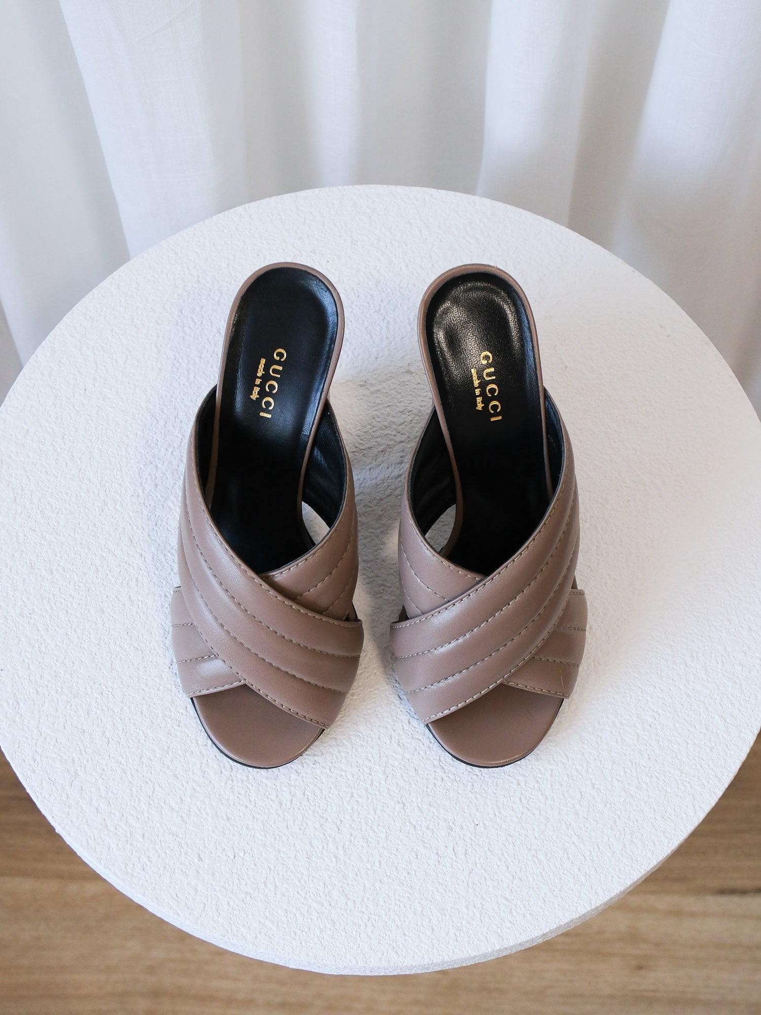 'Webby' Malaga Kid Leather Heels, Size 37