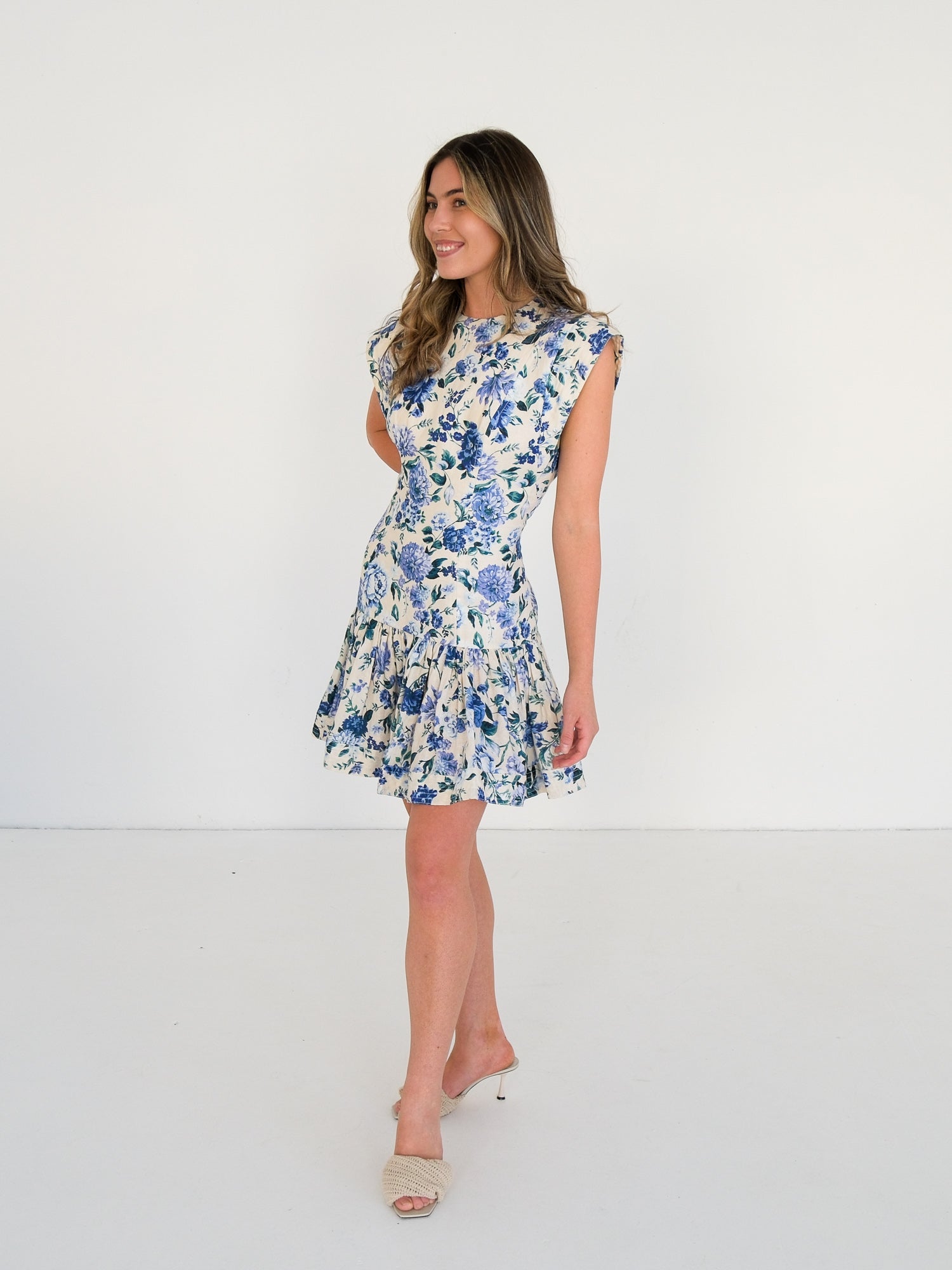 'Moncur' Flounce Mini Dress, Size 3 | AU 14
