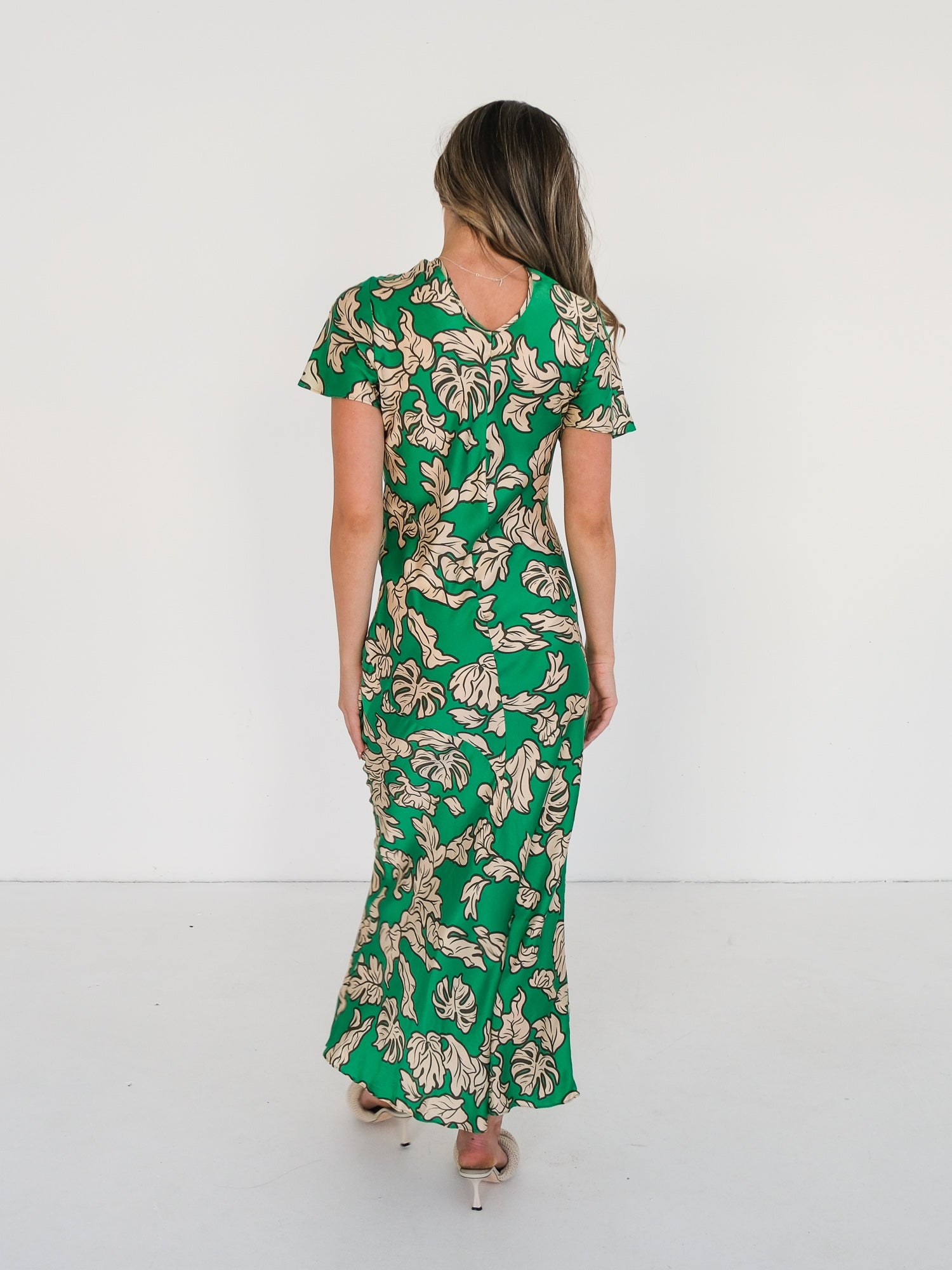 'Gigi' Silk Maxi Dress, Size AU 8