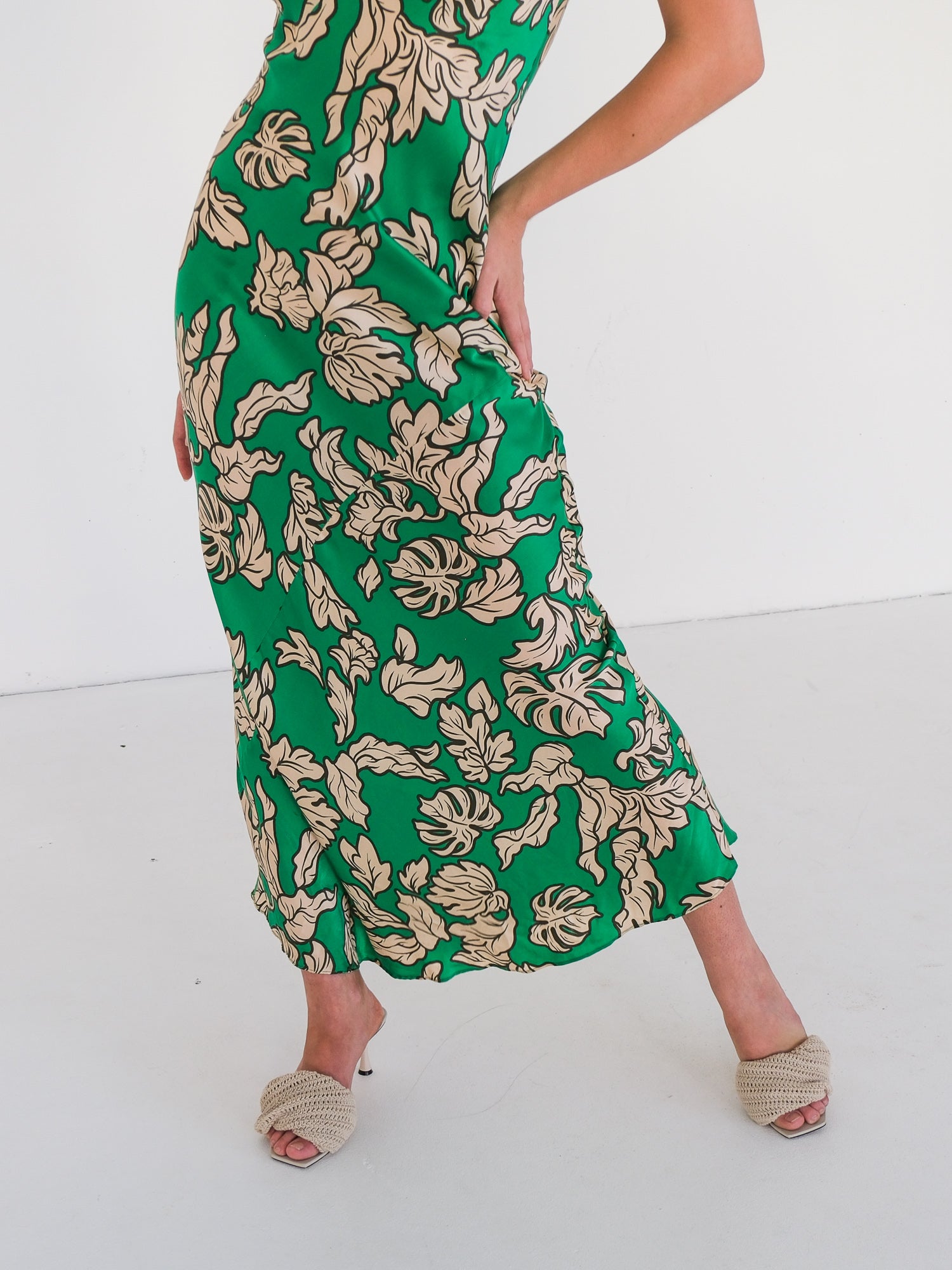 'Gigi' Silk Maxi Dress, Size AU 8