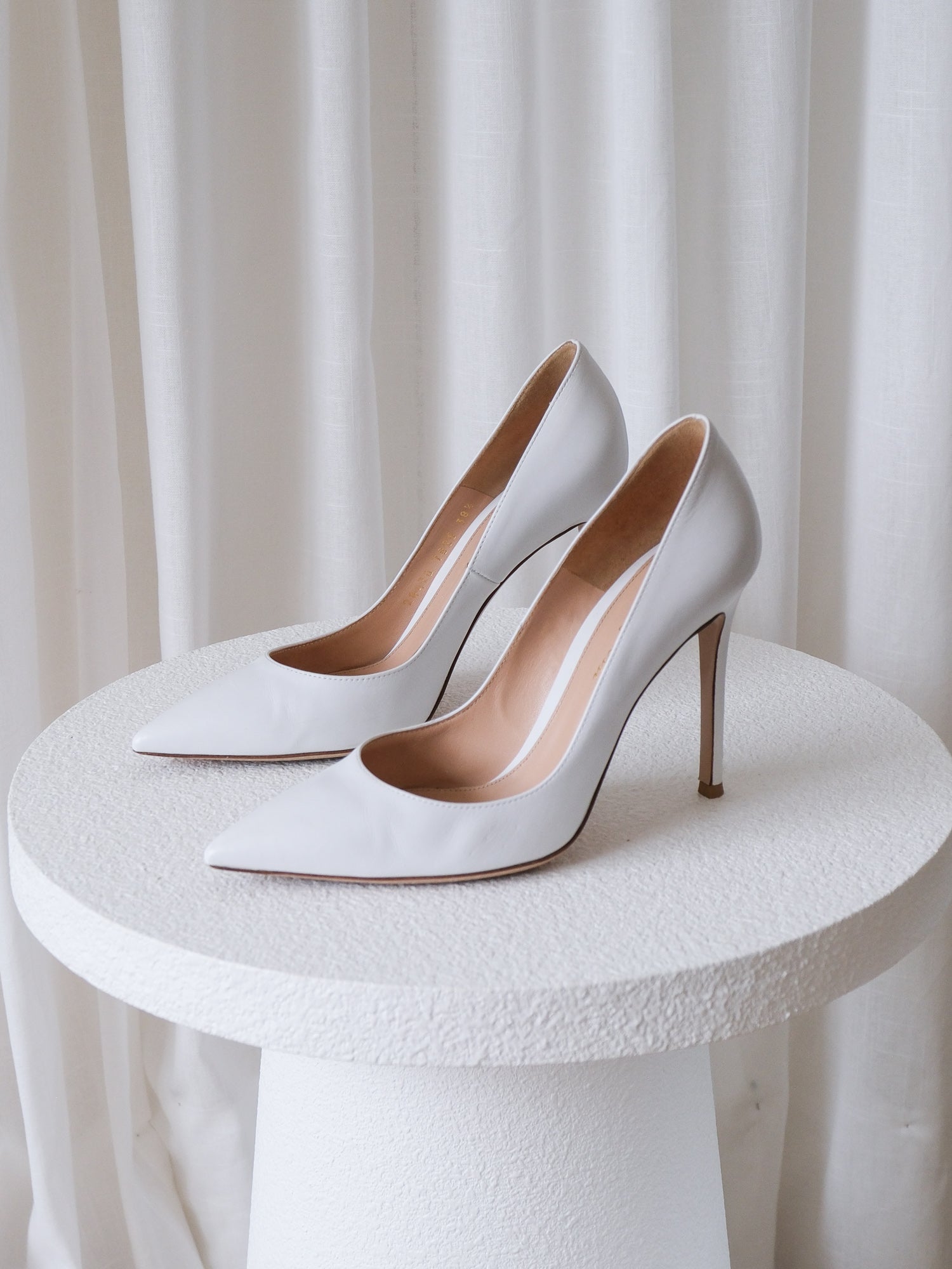 'Gianvito 105' Leather Heeled Pumps, Size 38.5