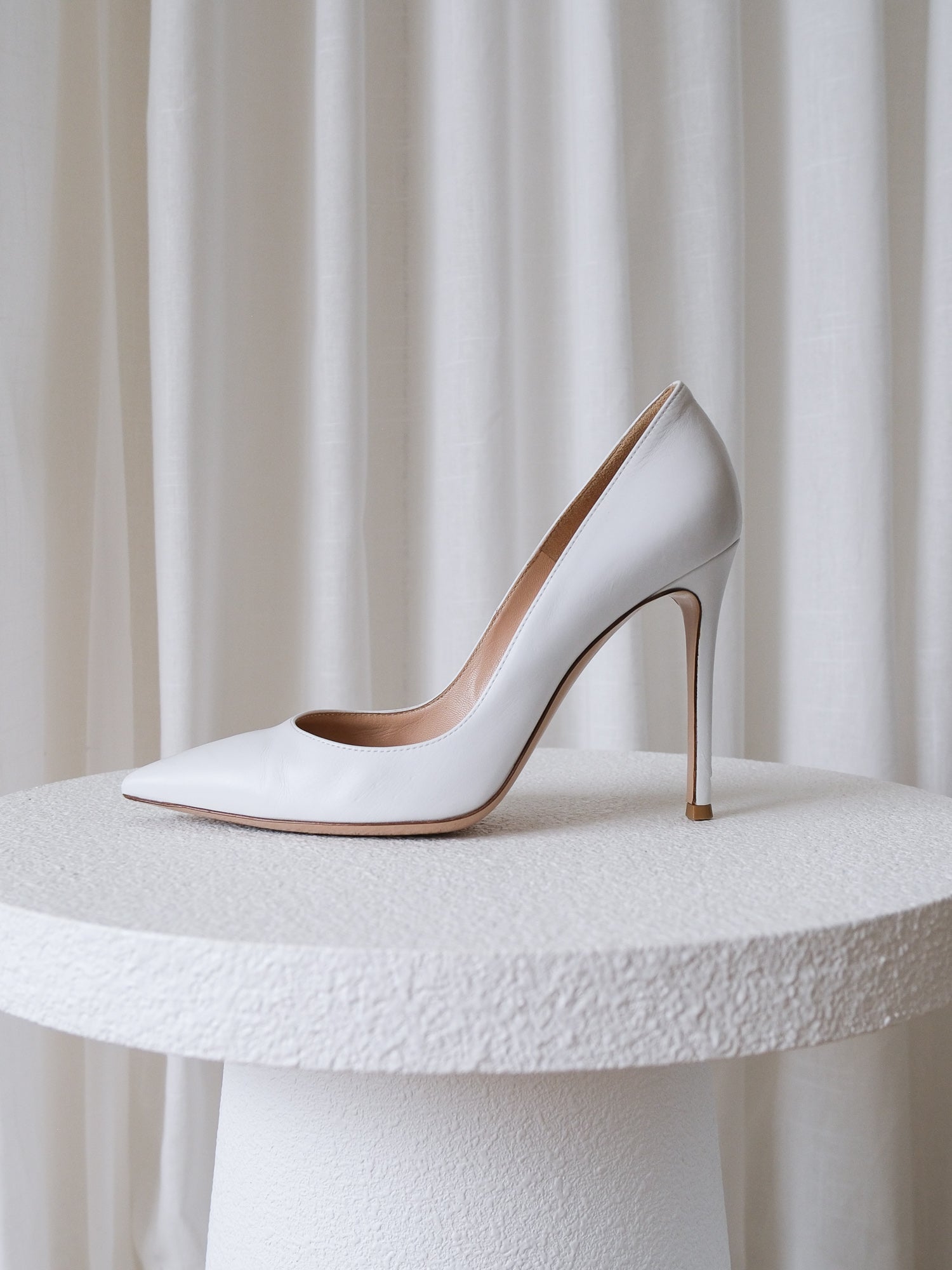 'Gianvito 105' Leather Heeled Pumps, Size 38.5