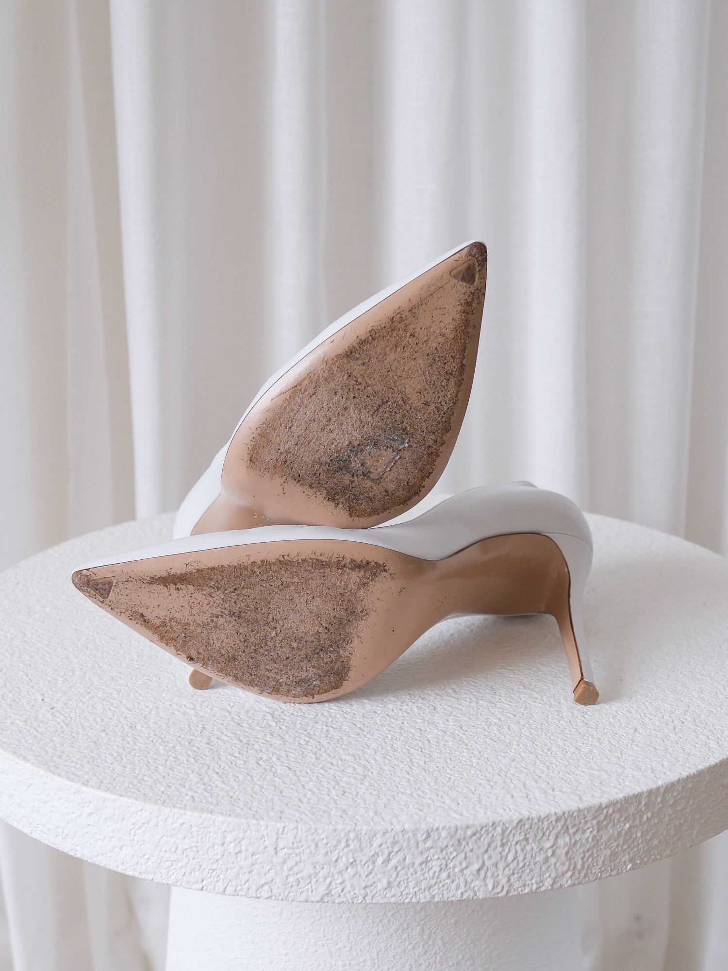 'Gianvito 105' Leather Heeled Pumps, Size 38.5