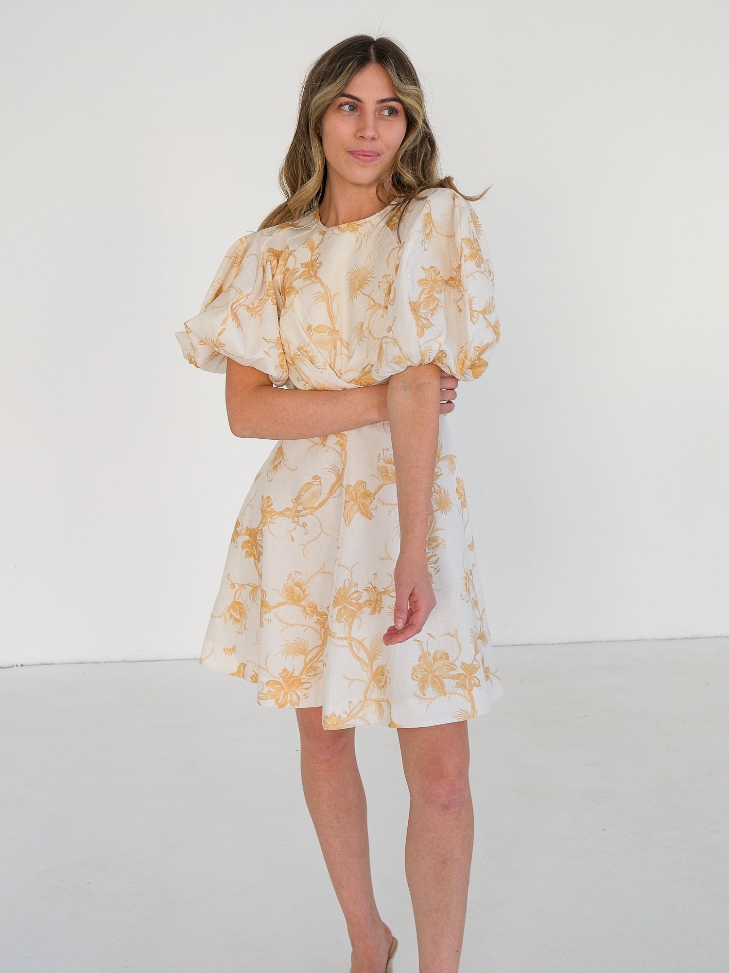 'Keira Floral' Wrap Mini Dress, Size 1 | AU 8