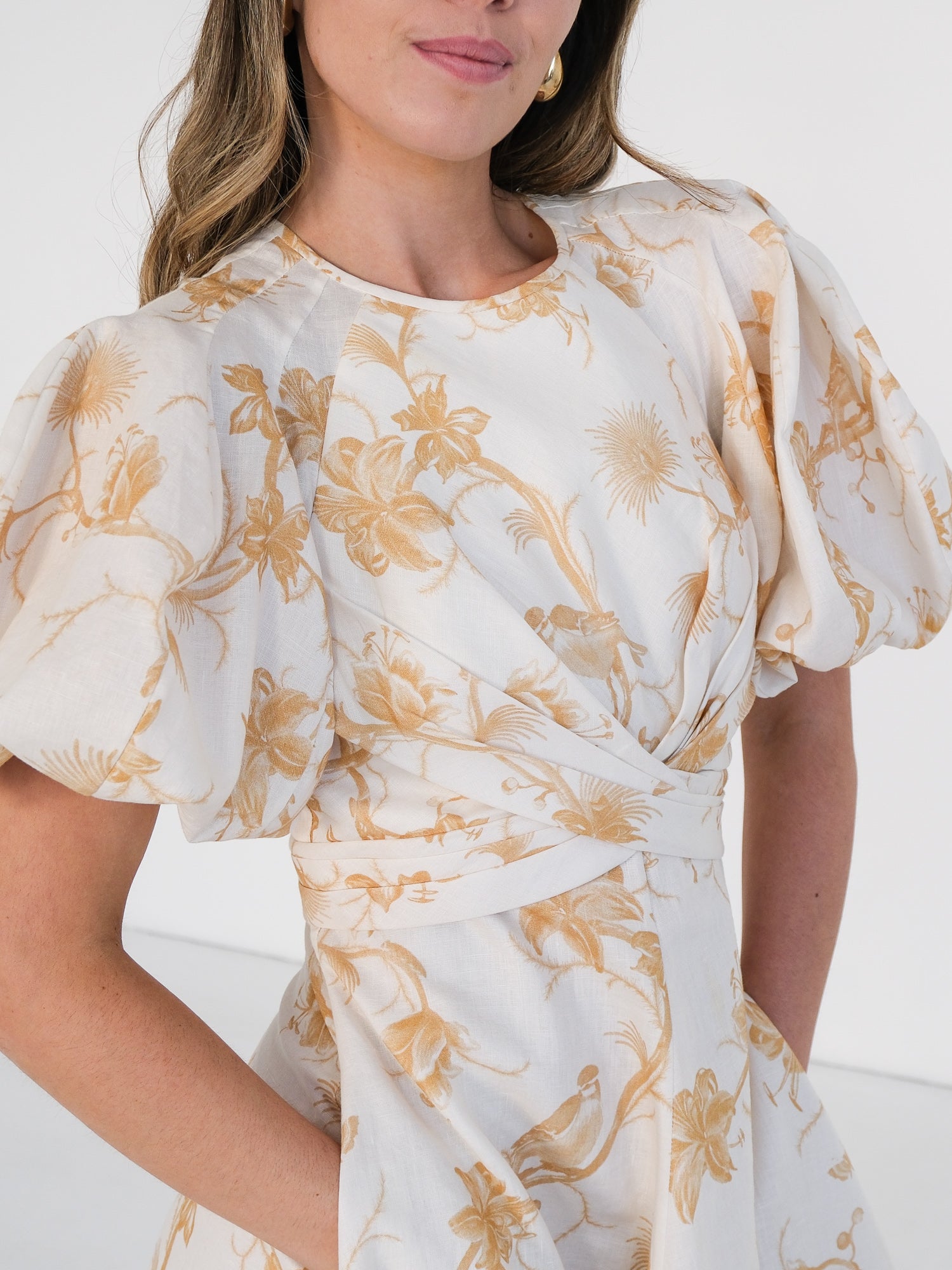 'Keira Floral' Wrap Mini Dress, Size 1 | AU 8