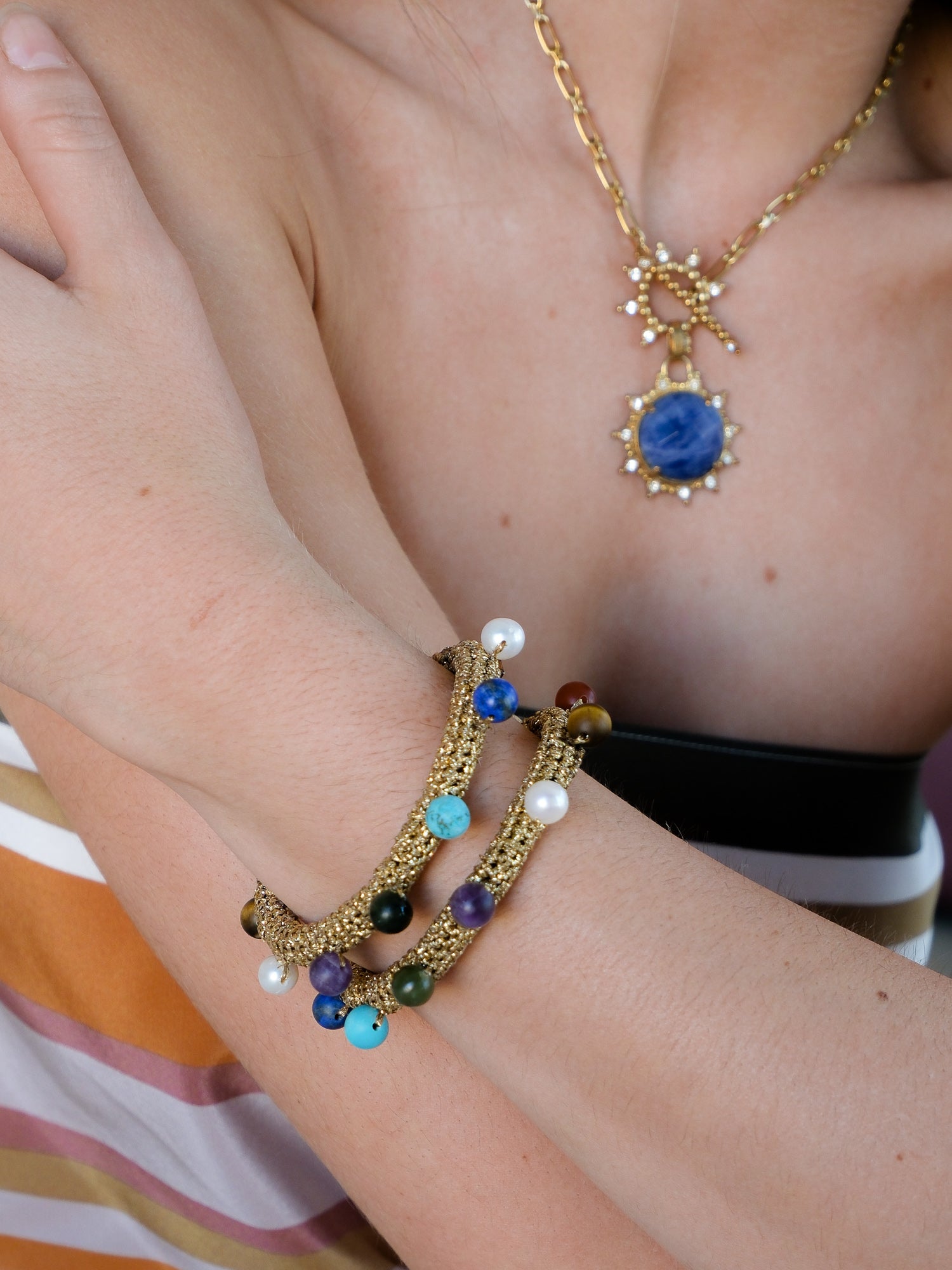 'Kaleido Diver' Embellished Bracelet