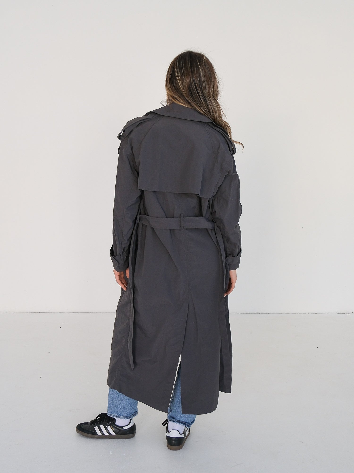'Kiana' Double Breasted Trench Coat, Size S/M