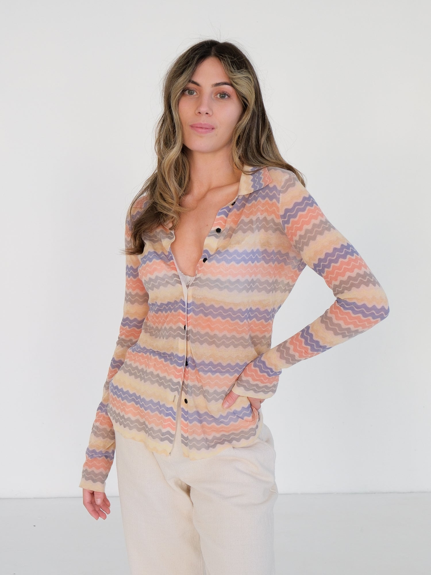 Multi SIR. The Label 'Zuri' Button Up Top, Size 3 | AU 12