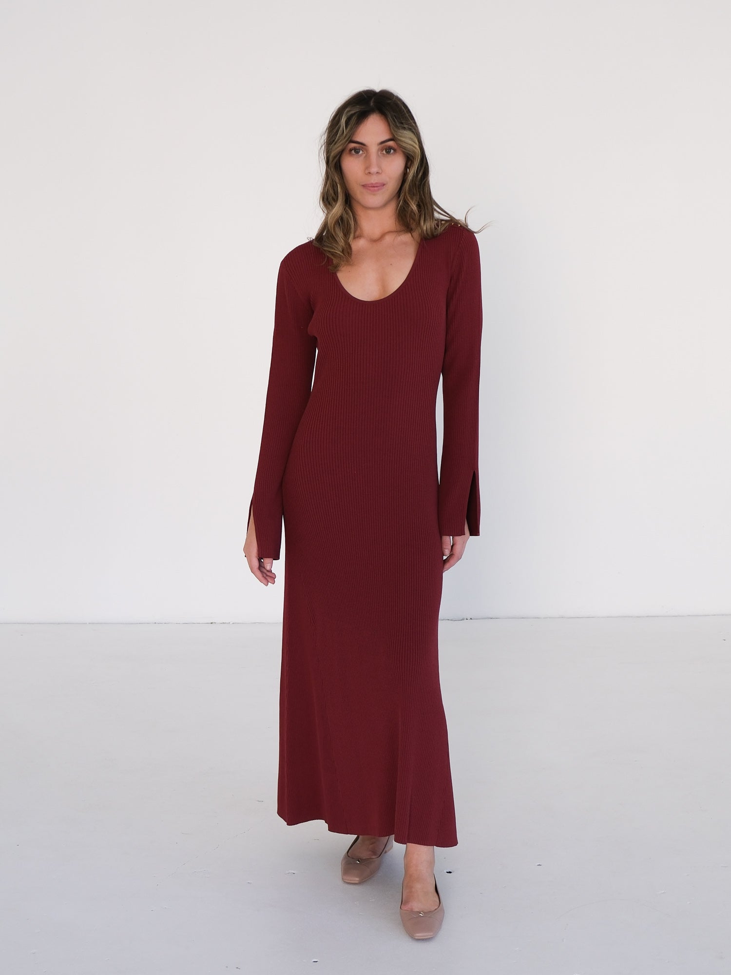 'Zeitgeist' Knit Midi Dress, Size AU 12