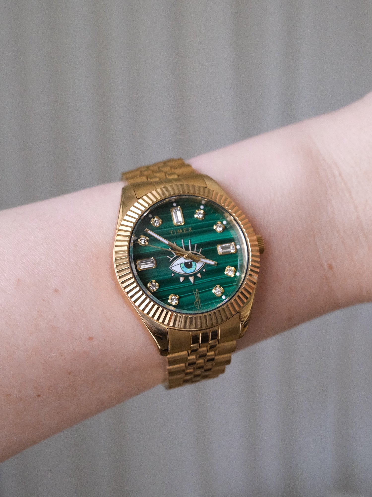 Limited Edition Malachite Evil Eye Watch