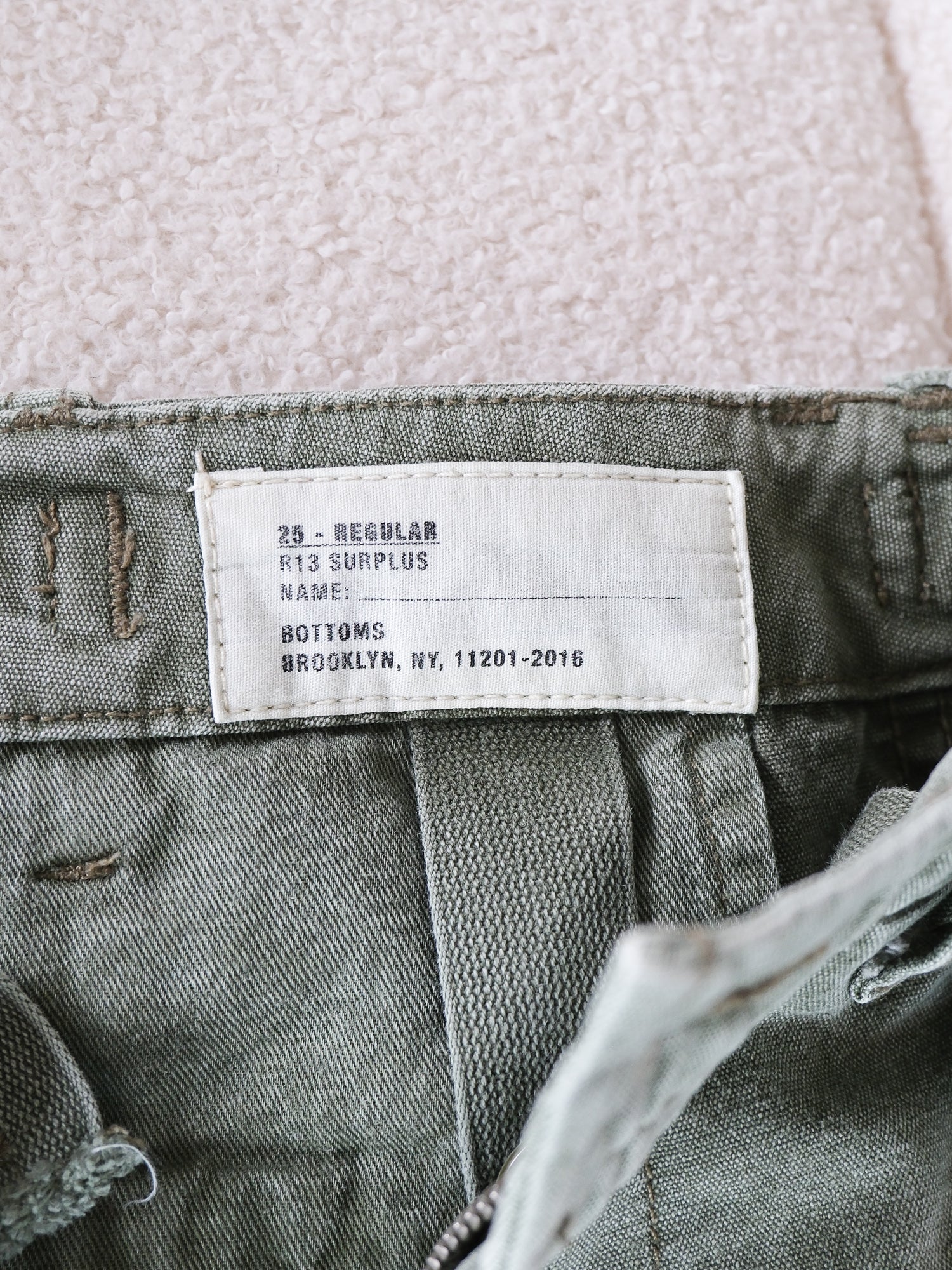 Wide Leg Cotton-twill Cargo Pants, Size 25