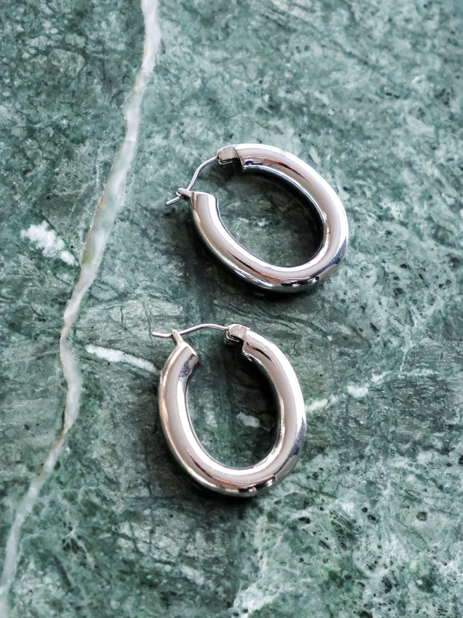 Large Italian Hoop Earrings