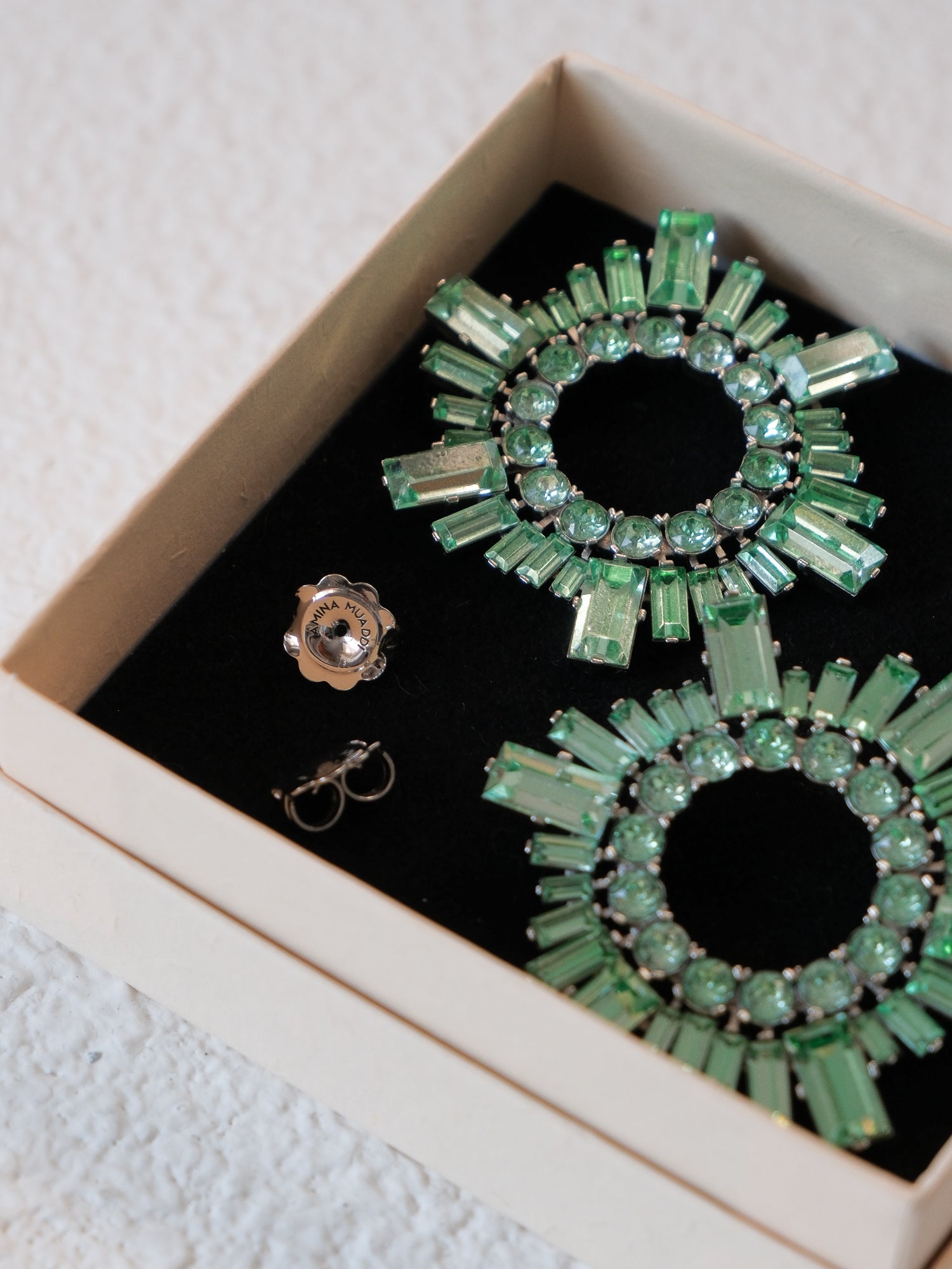 'Begum' Mini Crystal Stud Earrings