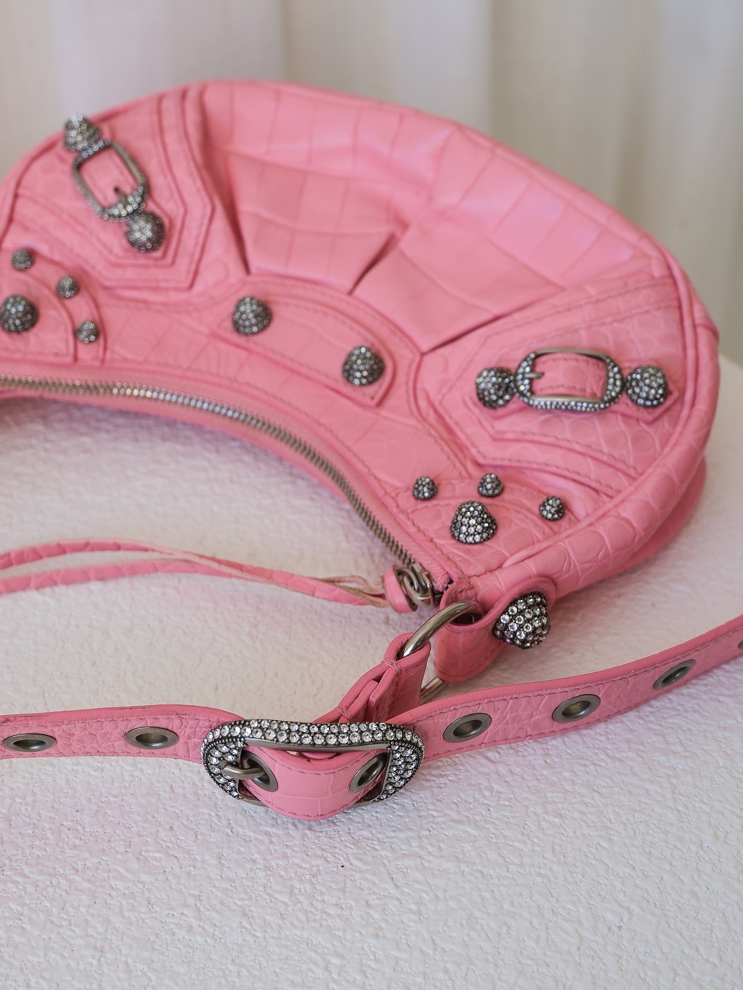 Limited Edition 'Le Cagole' Rhinestone XS Shoulder Bag