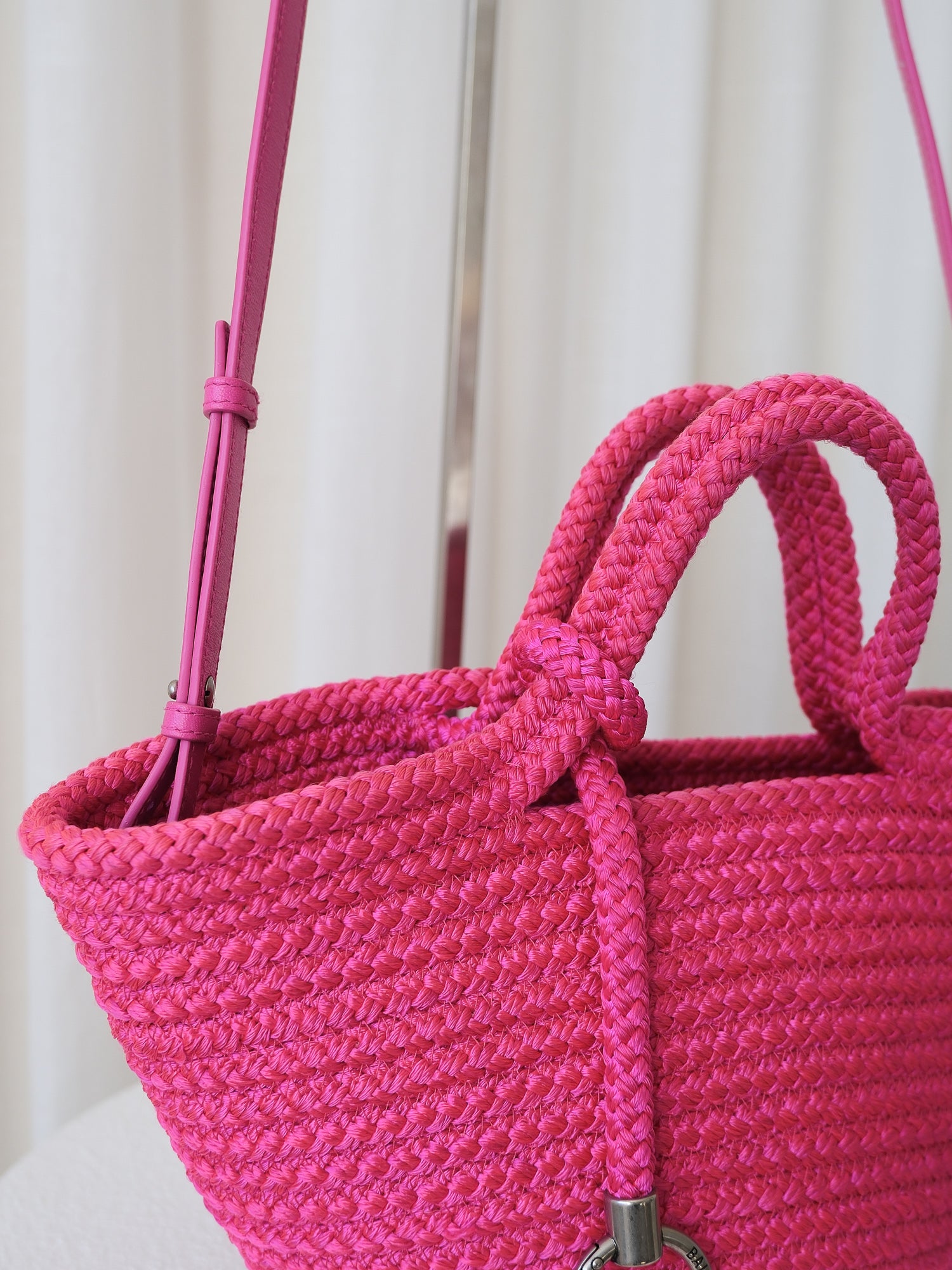 2022 'Ibiza' Small Woven Crossbody Basket Bag