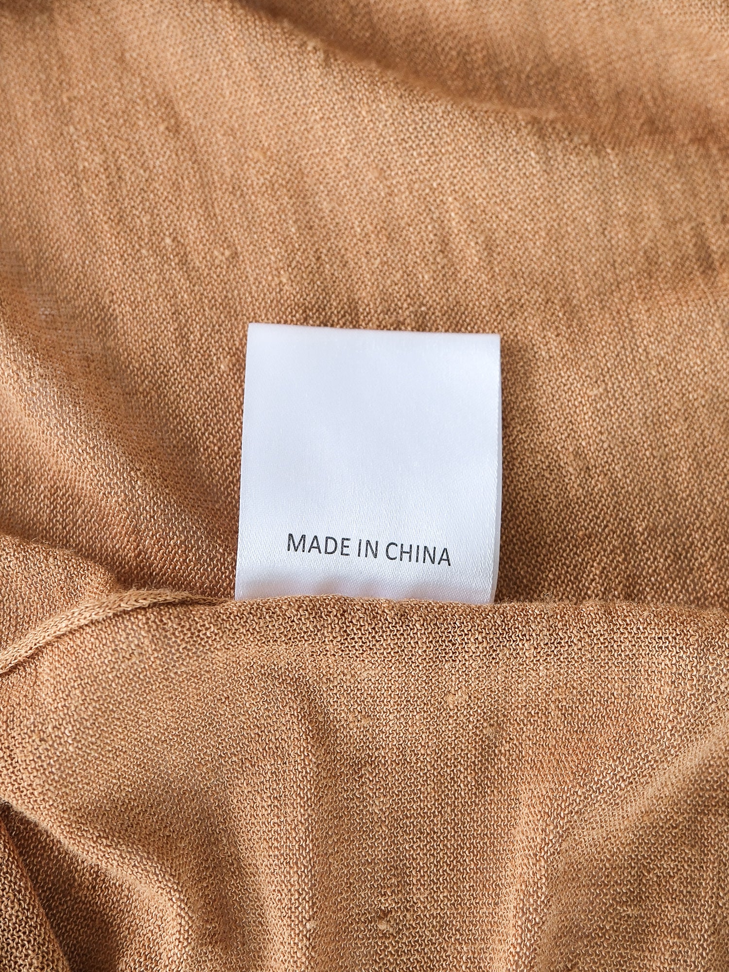 'Lyca' Linen Blend Long Sleeve Knit T-Shirt, Size S