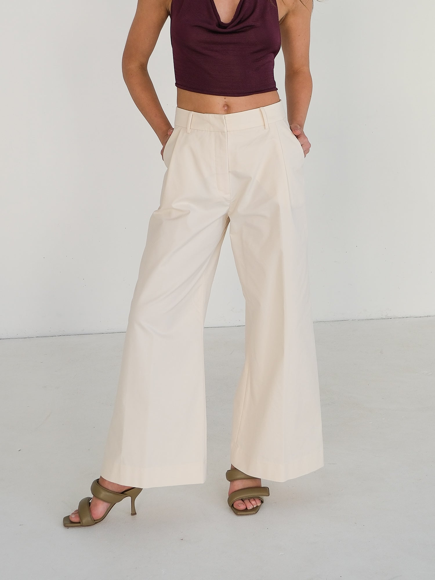 'Hubert' Cotton-Blend Pants, Size AU 8