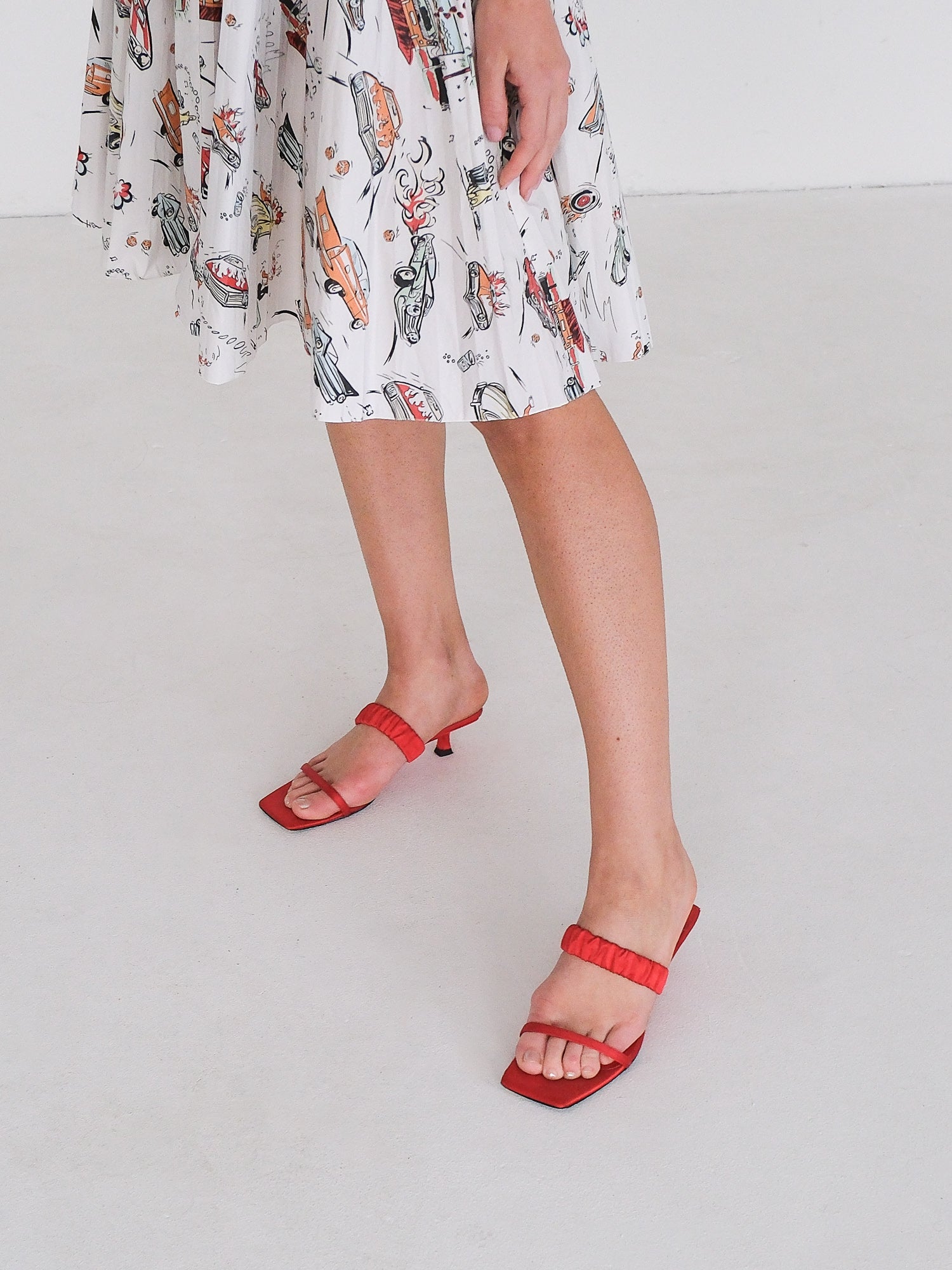 'Georgia 40' Satin Sandals, Size 37