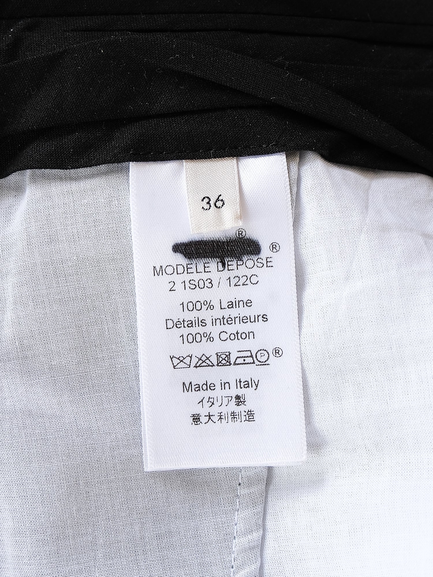 Tailored Wool Trousers, Size FR 36 | AU 8