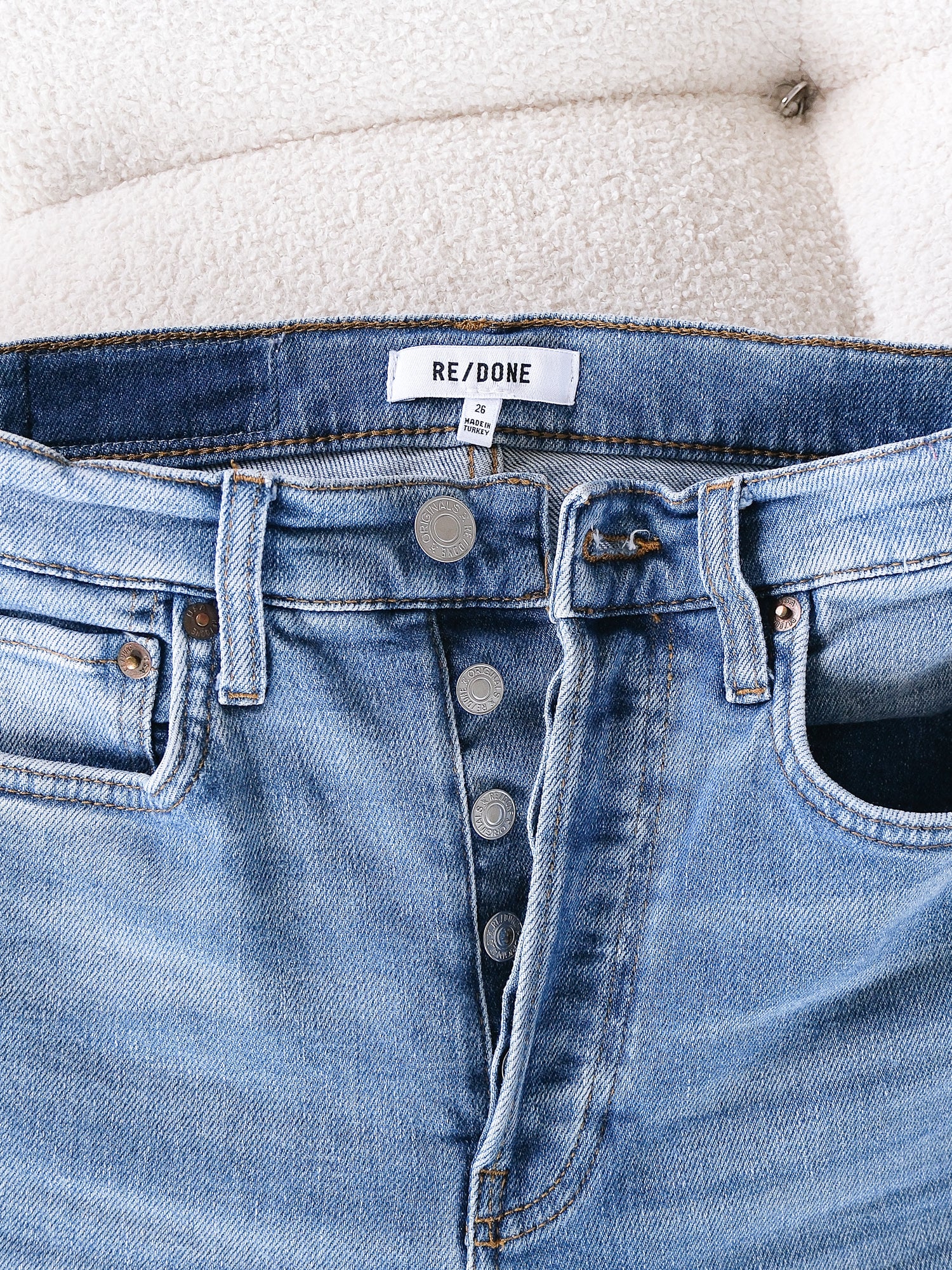 '70s Stove Pipe' High Rise Jeans, Size 26