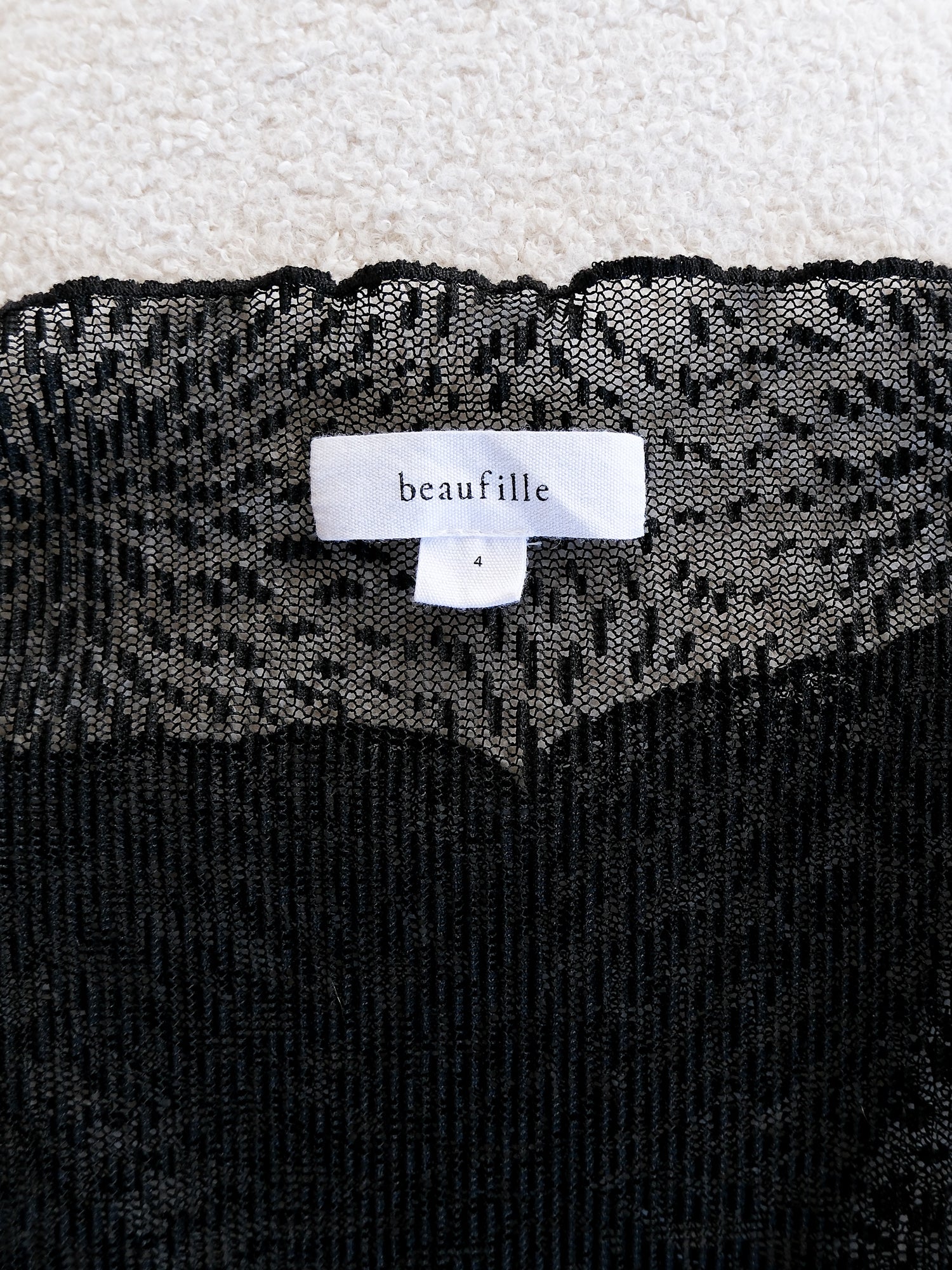 'Cardew' Semi-Sheer Mesh Knit Top, Size US 4 | AU 8