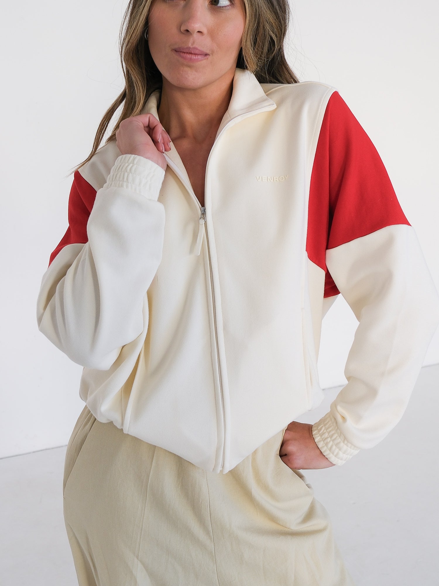 Panelled Track Jacket, Size XS