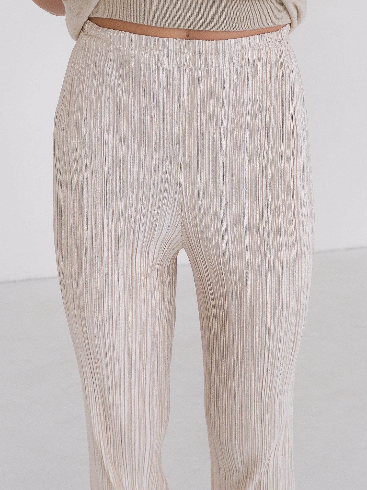 Vintage Pleated Straight Leg Pants, Size M