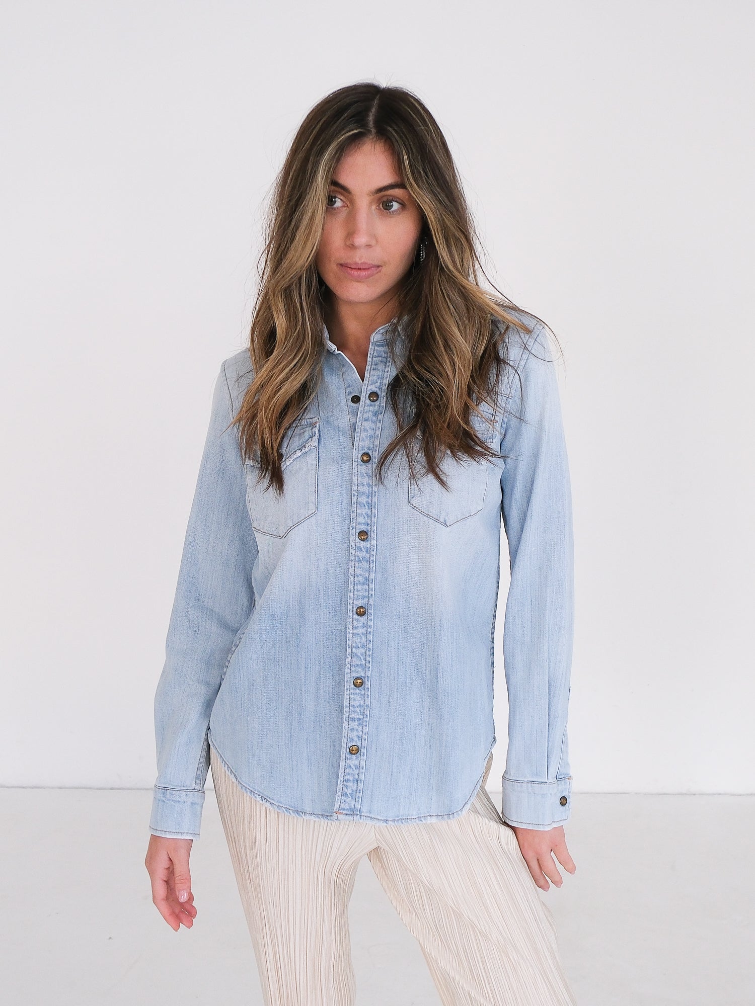 'The SoCal Western' Denim Shirt, Size 1 | AU 8