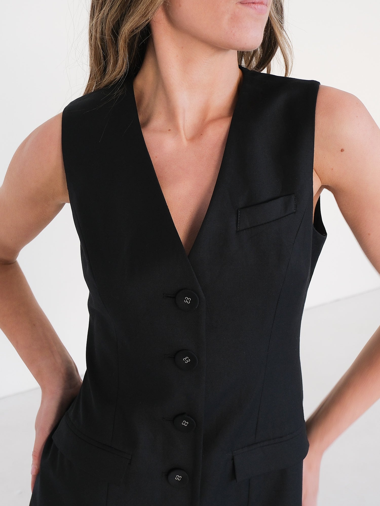 'Sofia' Tailored Mini Dress, Size AU 8
